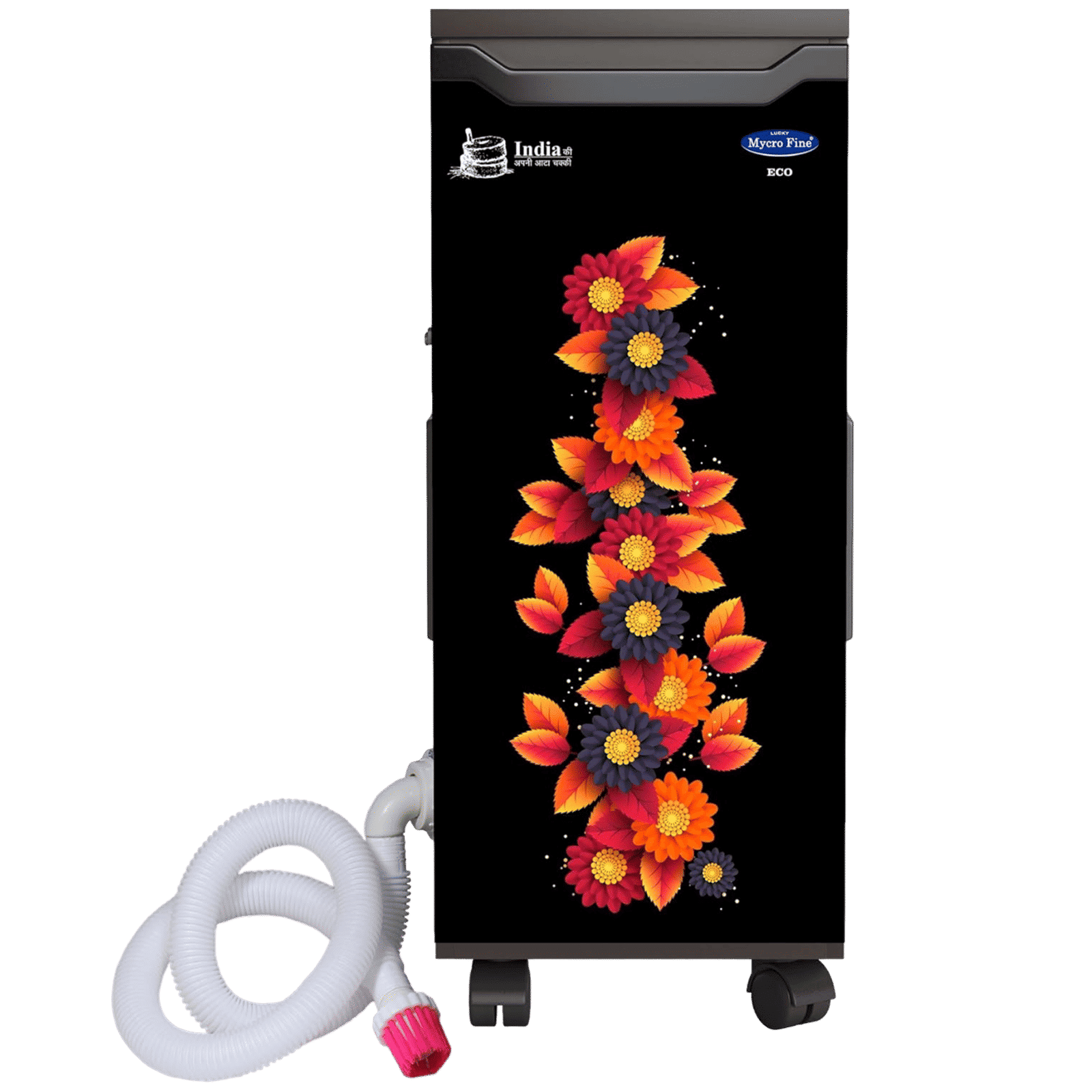 Mycro Fine ECO VC 5 Kg Flour Mill Machine (Copper Winding Motor, Orange Flower)_1