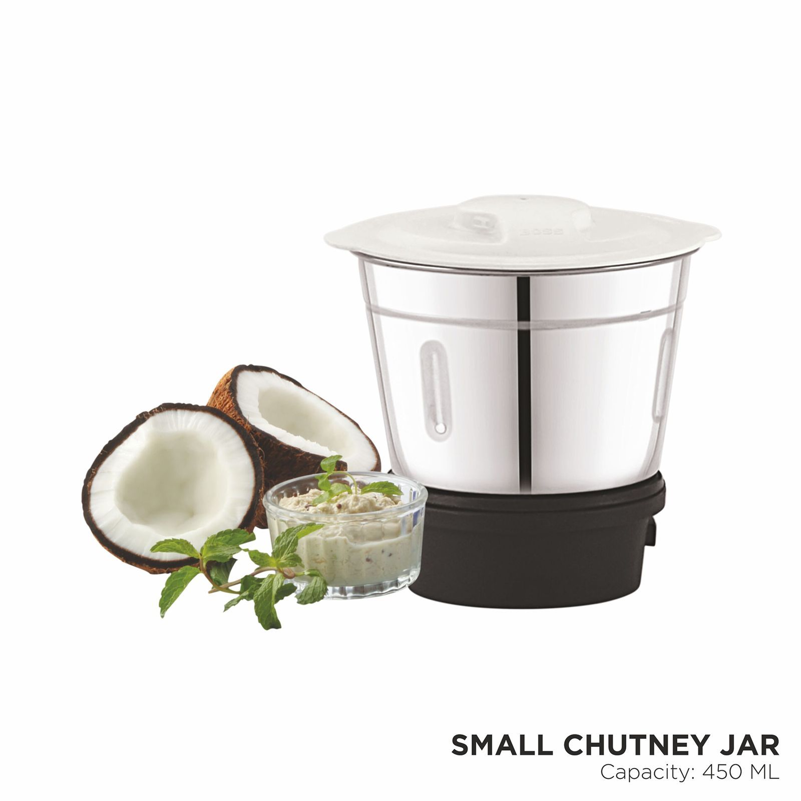 BOSS Thunder Deluxe 550 Watt 3 Jars Mixer Grinder (21000 RPM, Thunderous Performance, Black Silver)_7