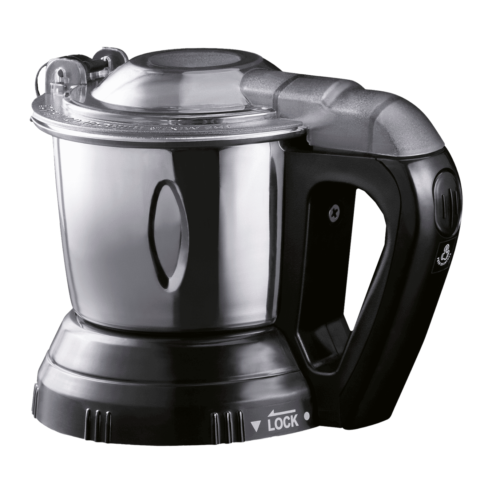 USHA iCHEF 750 Watt 4 Jars Mixer Grinder (Dual Safety Lock, White Black)_10