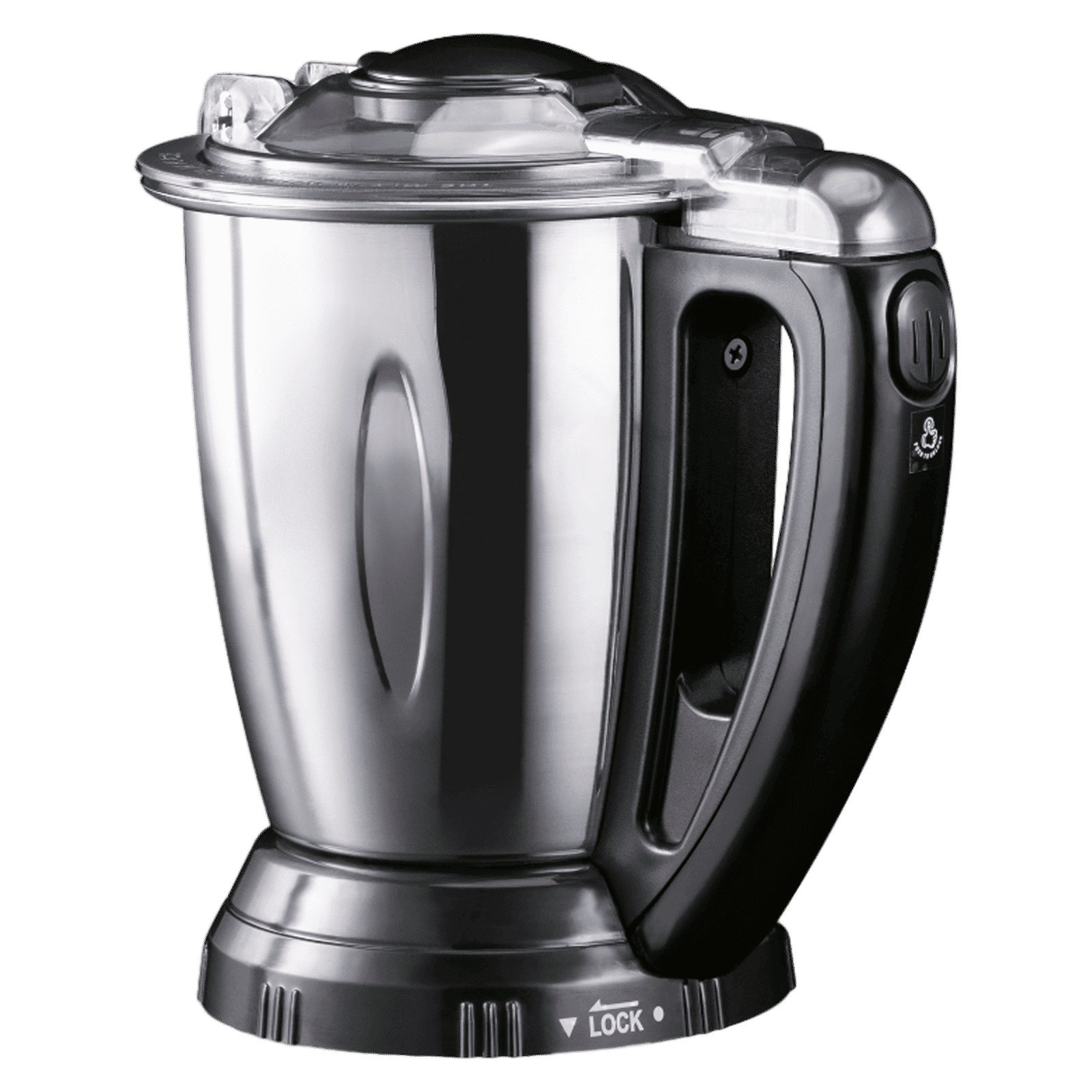 USHA iCHEF 750 Watt 4 Jars Mixer Grinder (Dual Safety Lock, White Black)_4