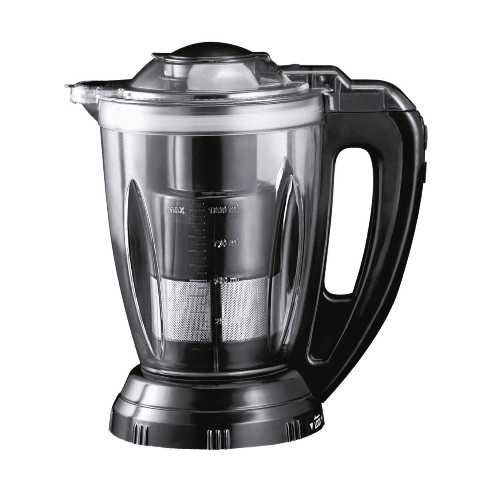 USHA iCHEF 750 Watt 4 Jars Mixer Grinder (Dual Safety Lock, White Black)_8