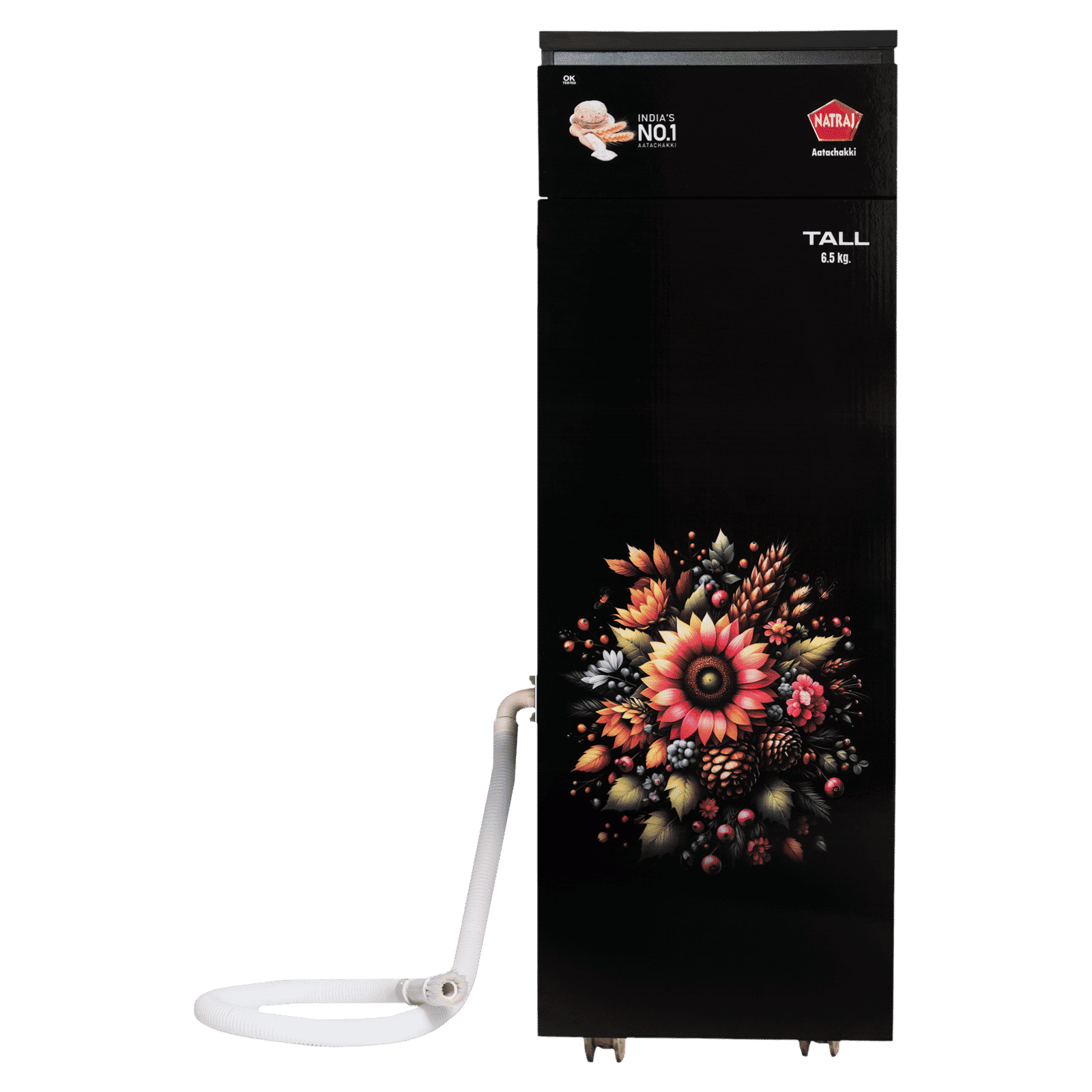 Natraj TALL 746 Watts 6.5 Kg Flour Mill Machine (VC115, Black) Natraj TALL 746 Watts 6.5 Kg Flour Mill Machine (VC115, Black)_1