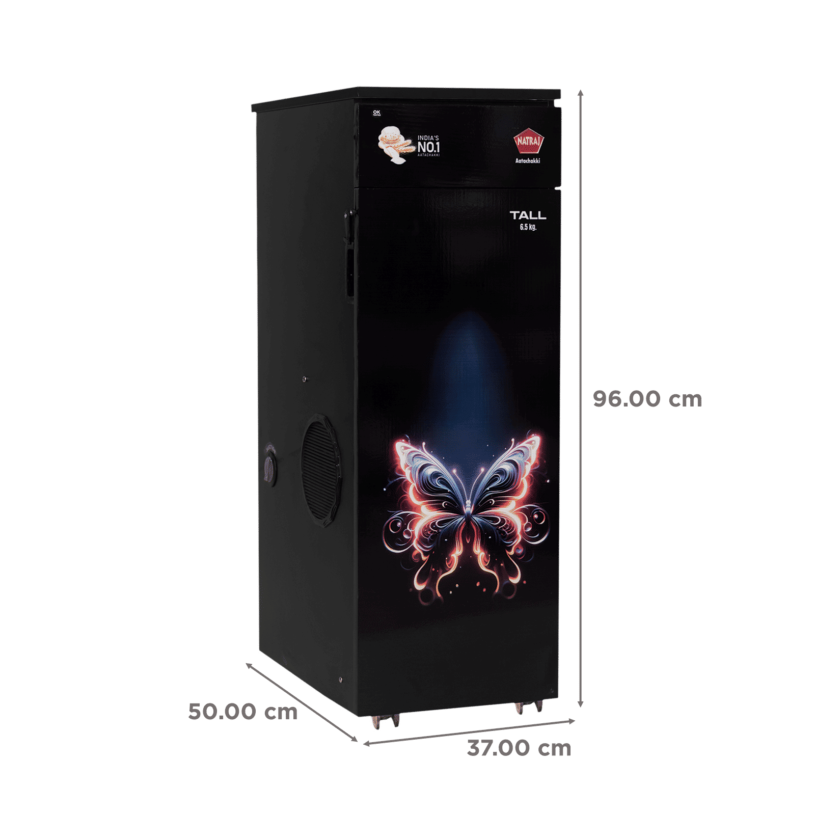 Natraj TALL 746 Watts 6.5 Kg Flour Mill Machine (AC108, Black)_3