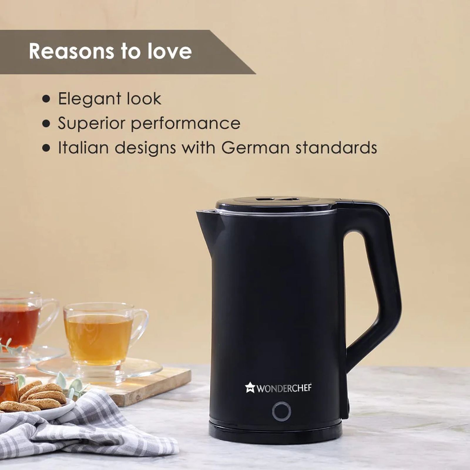 WONDERCHEF Cool Touch 1500 Watt 1.8 Litre Electric Kettle with Cool Touch Outer Body (Black) WONDERCHEF Cool Touch 1500 Watt 1.8 Litre Electric Kettle with Cool Touch Outer Body (Black)_9