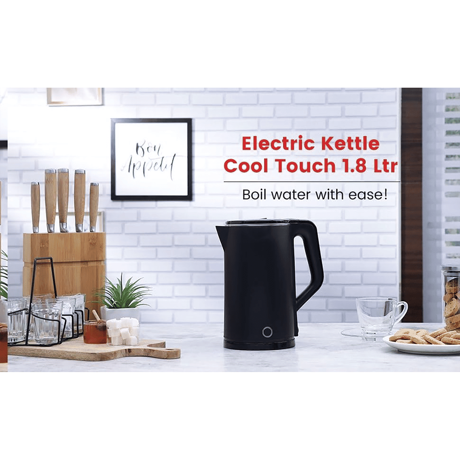 WONDERCHEF Cool Touch 1500 Watt 1.8 Litre Electric Kettle with Cool Touch Outer Body (Black) WONDERCHEF Cool Touch 1500 Watt 1.8 Litre Electric Kettle with Cool Touch Outer Body (Black)_6