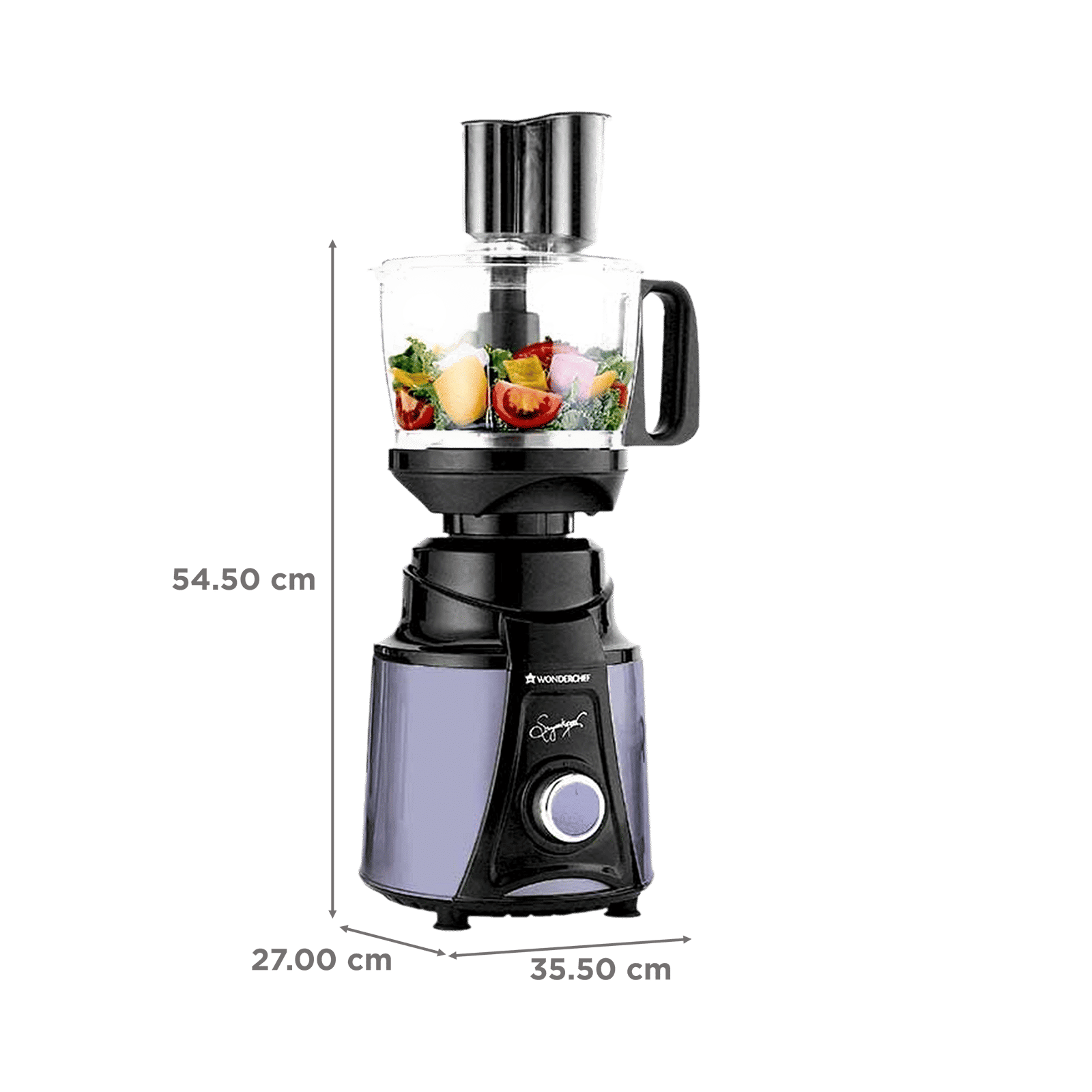 WONDERCHEF Galaxy 750 Watt 4 Jars Mixer Grinder (Copper Motor, Black & Grey)_2