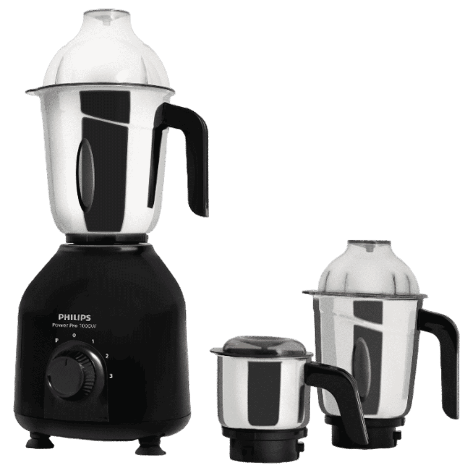 PHILIPS 1000 Watt 3 Jars Mixer Grinder (QuickCool Ventilation Technology, Black)_1
