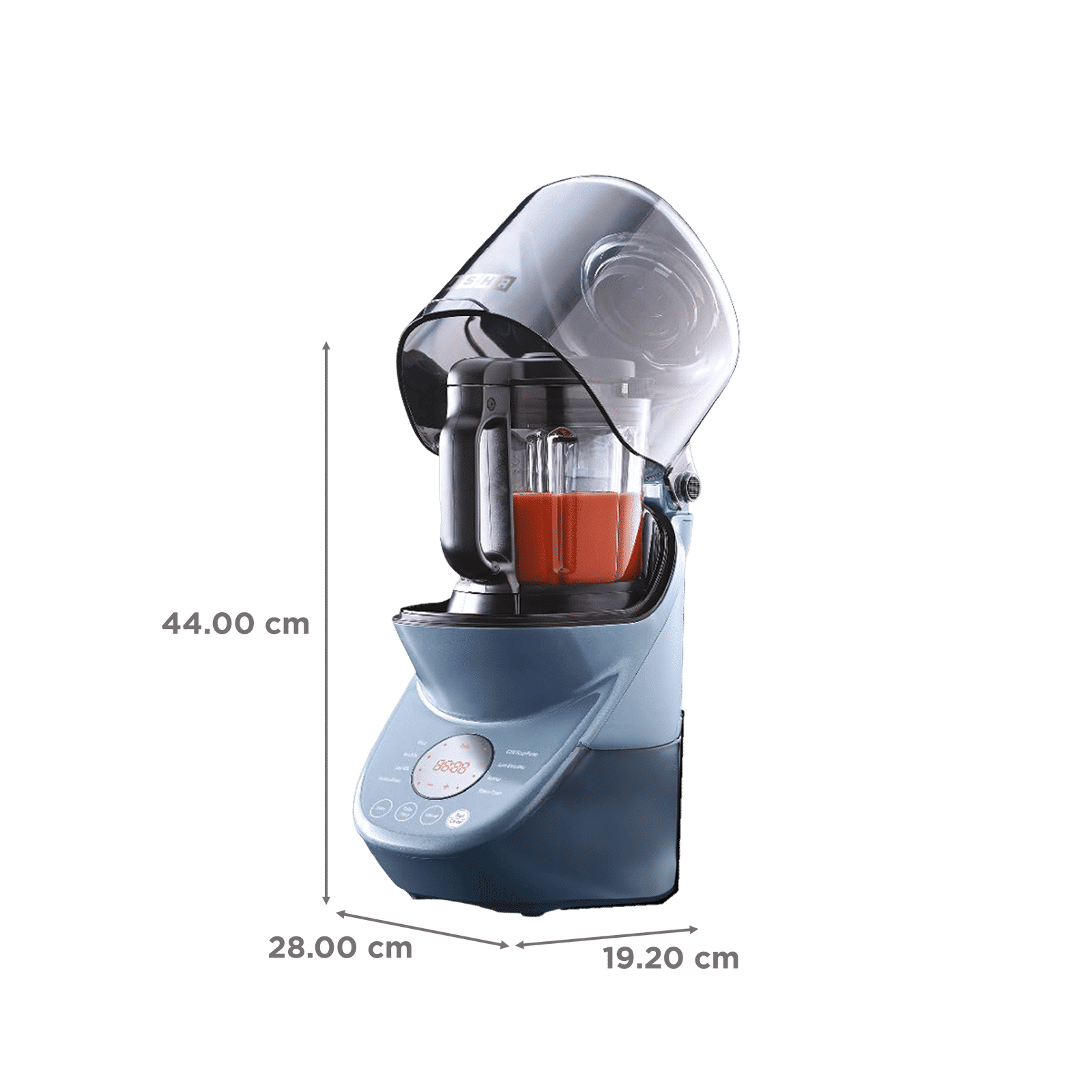 USHA iChef 1000 Watt 2 Jars Blender Heater ( Quadra Noise Reduction Technology, Blue)_2