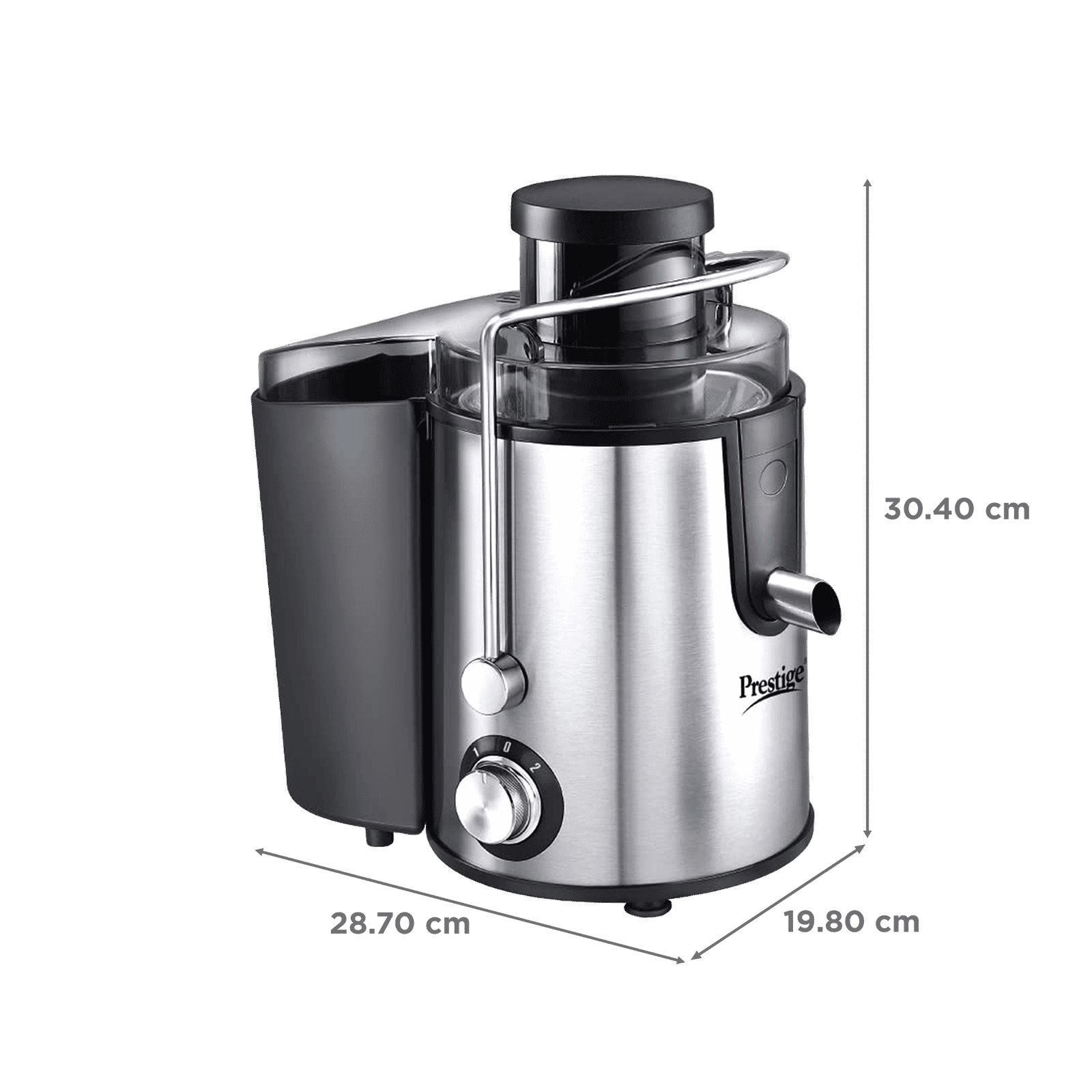 Prestige PCJ 7 500 Watt Centrifugal Juicer Mixer Grinder (Pulp Control, Black)_2