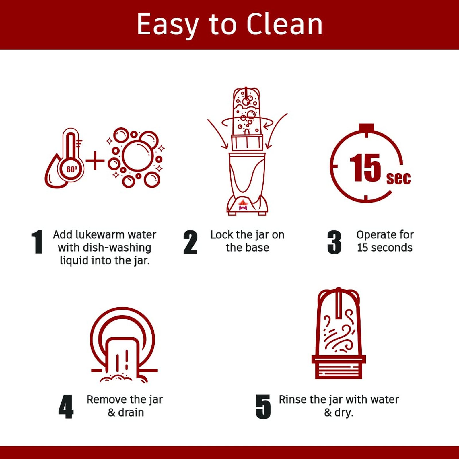 WONDERCHEF Nutri-Blend 400 Watt Food Processor with Stainless Steel Blades (White)_7