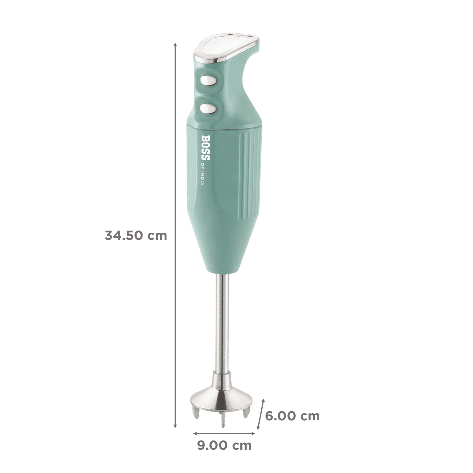 BOSS B146 275 Watt 2 Speed Hand Blender with 4 Attachments (Variable Speed Setting, Light Blue)_3