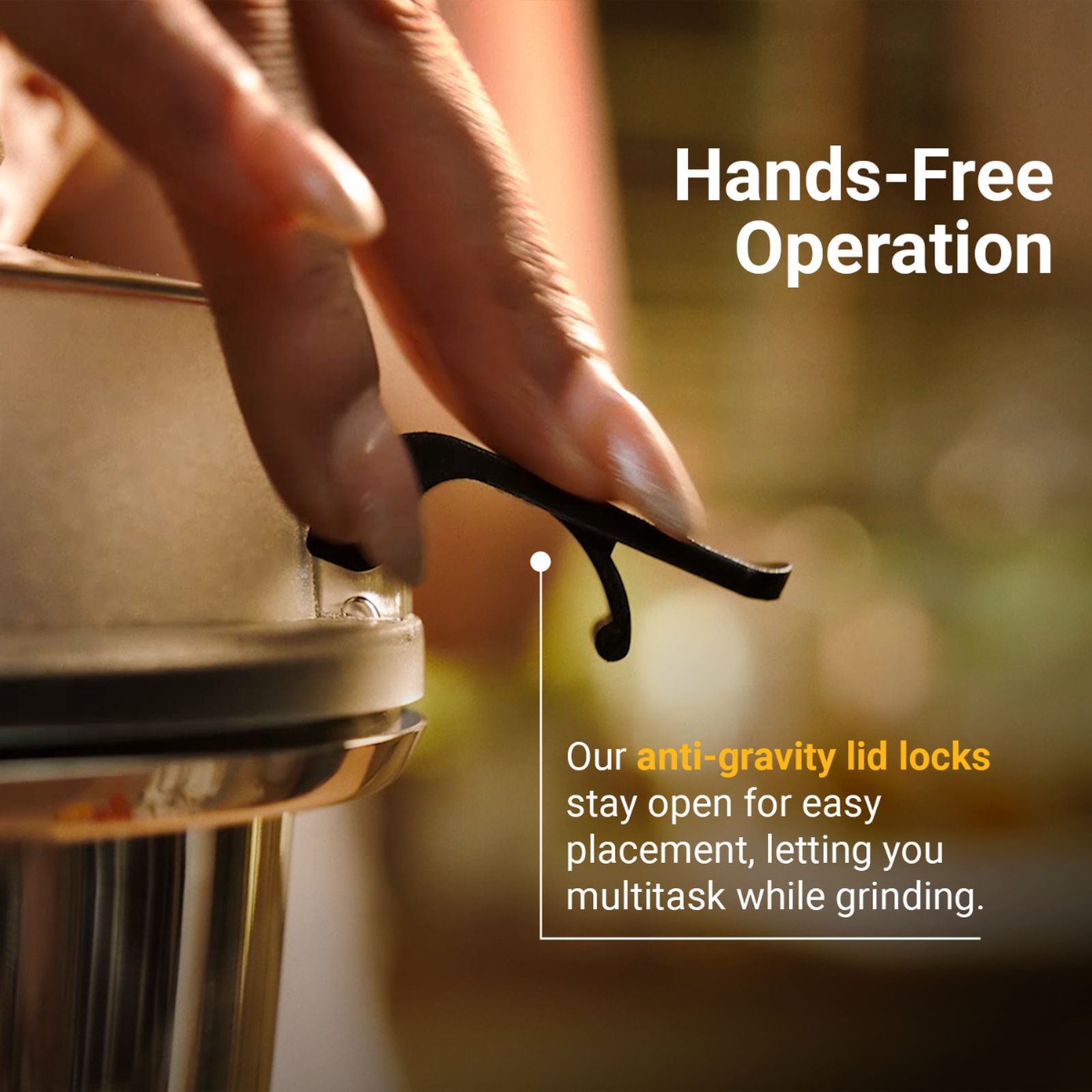 Atomberg Zenova 550 Watt 4 Jars Mixer Grinder (18000 RPM, Hands Free Operation, Black)_9