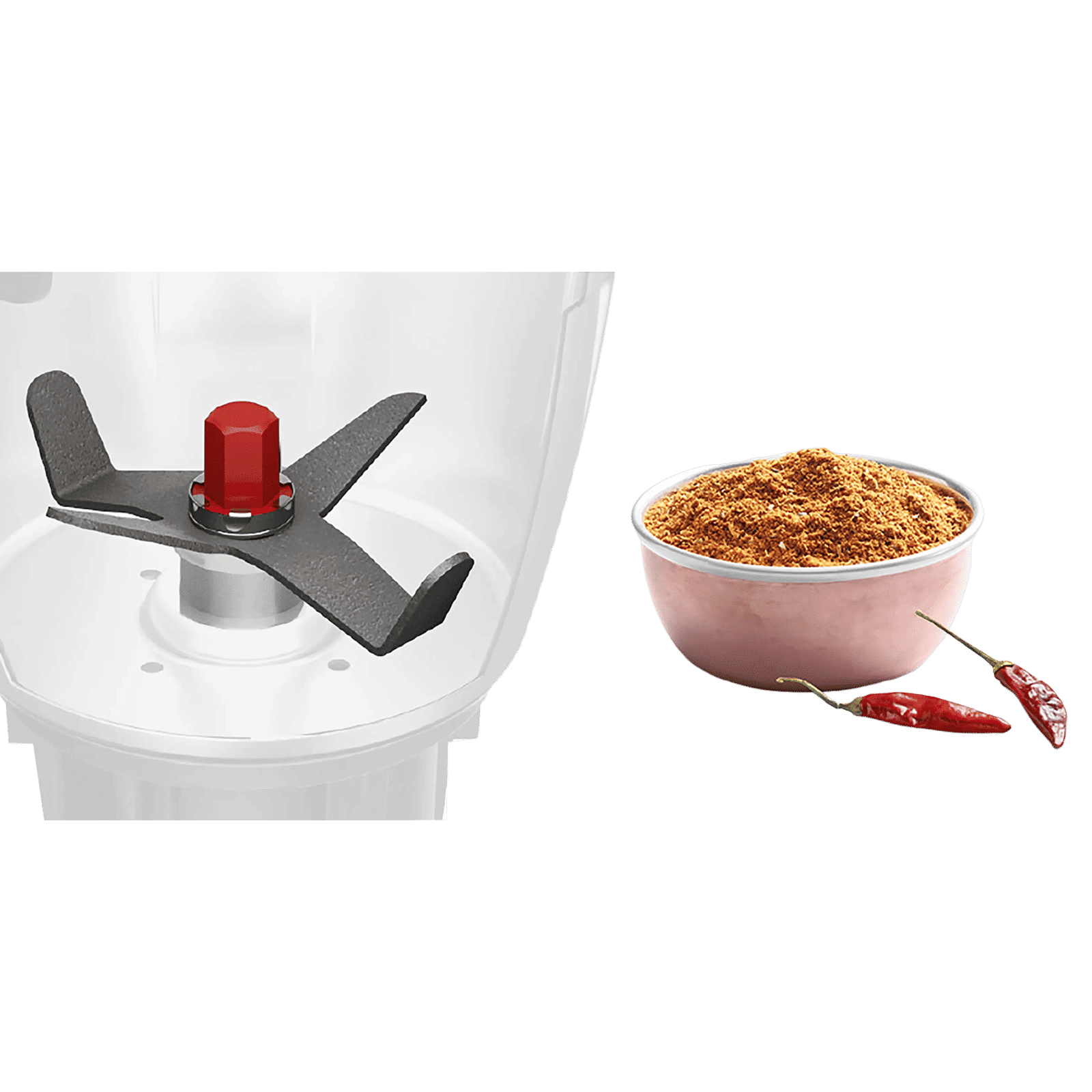 BOSCH TrueMixx Pro 1000 Watt 4 Jars Mixer Grinder (24000 RPM, Stone Pounding Technology, Black)_8