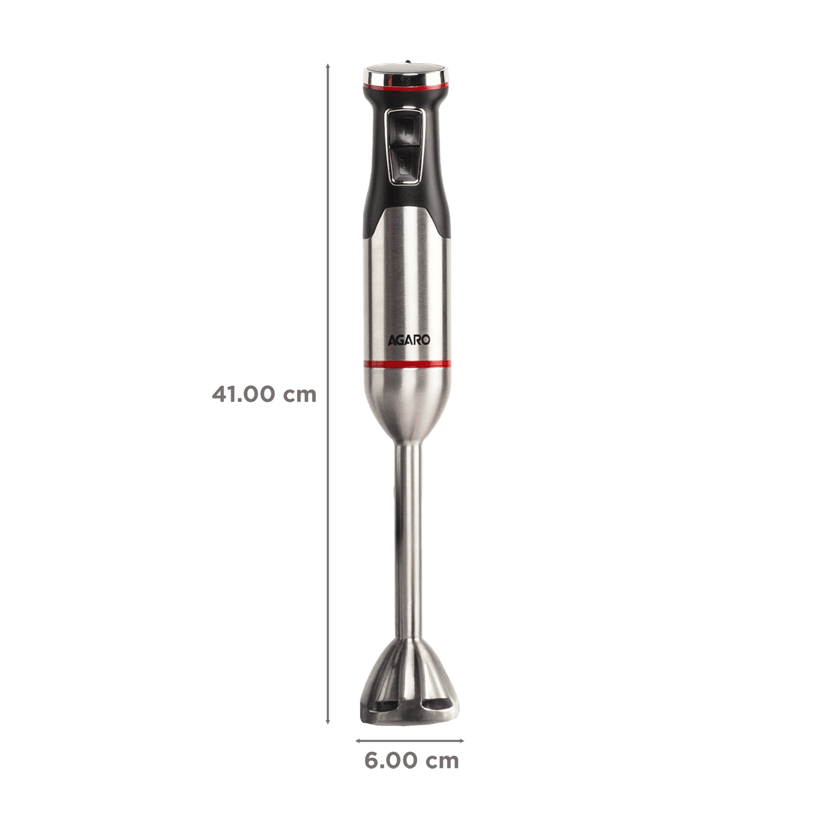 AGARO Royal 1500 Watt 2 Speed Hand Blender with 3 Attachments (Speed Regulator Dial, Silver)_2