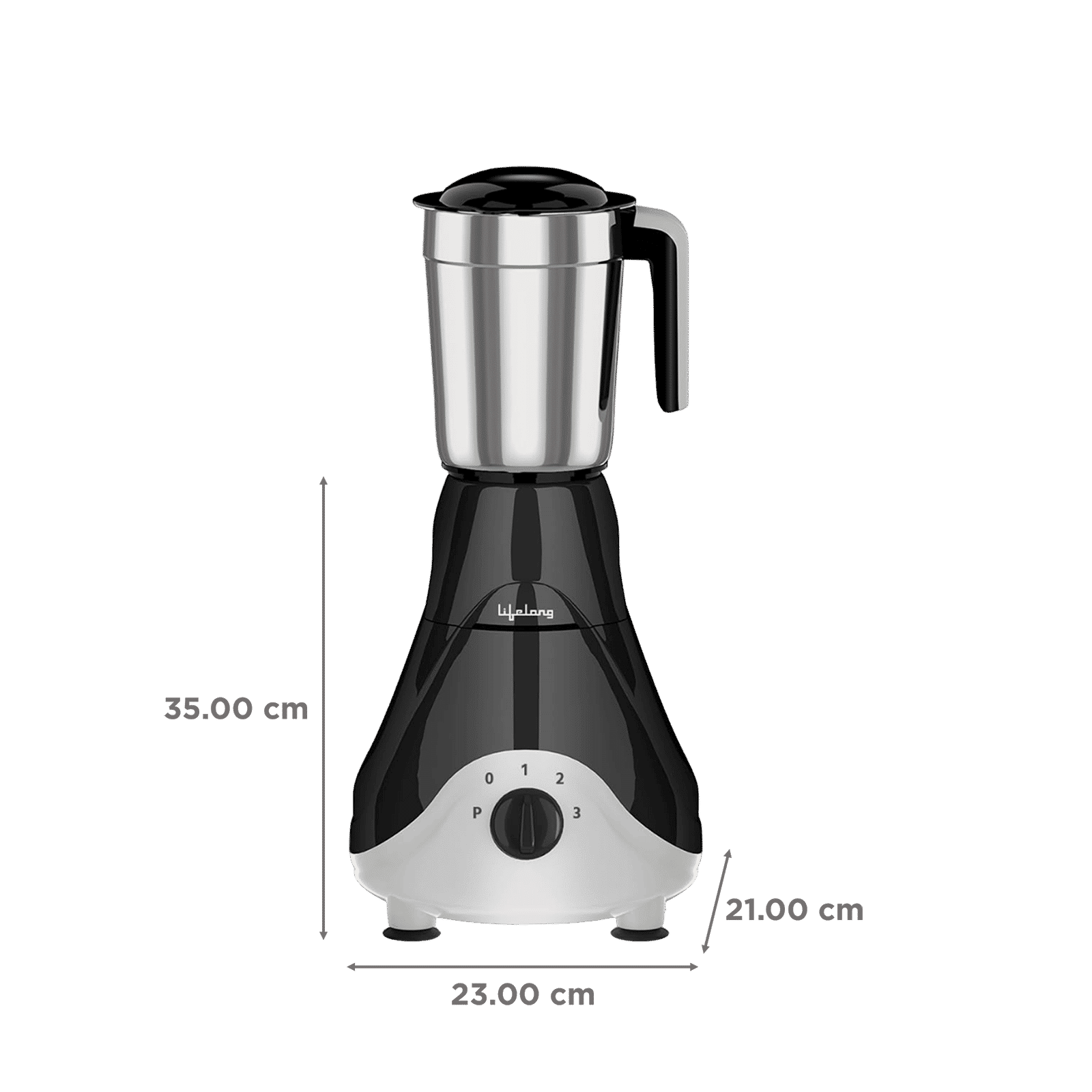 Lifelong LLMG39 500 Watt 4 Jars Mixer Grinder (Safety Lock, Black)_2