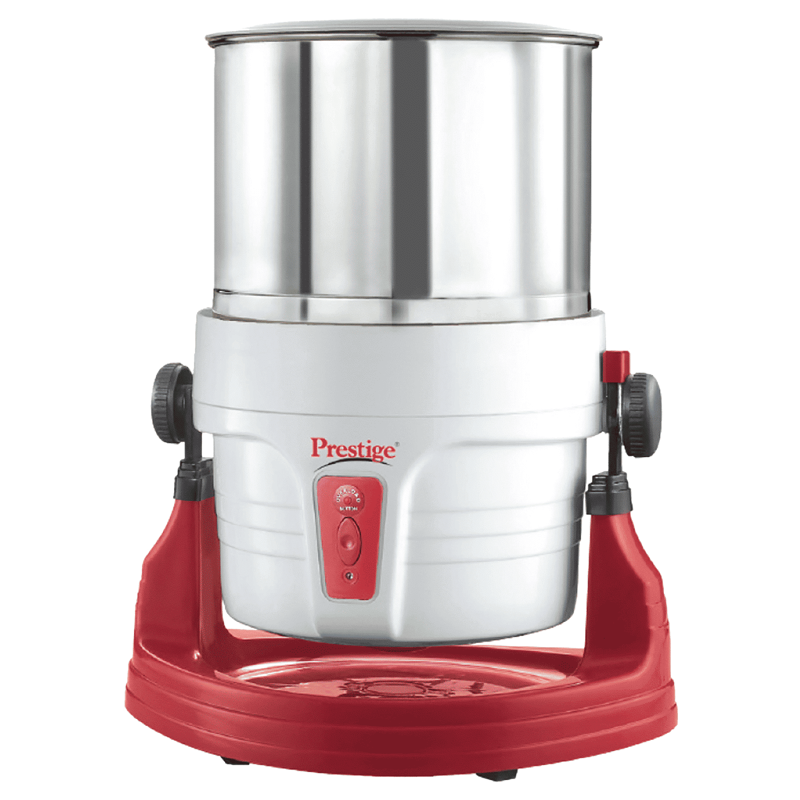 Prestige PWG 01 2 Litres Wet Grinder with Coconut Scrapper & Atta Kneader (Tilting Drum, White and Red)_1