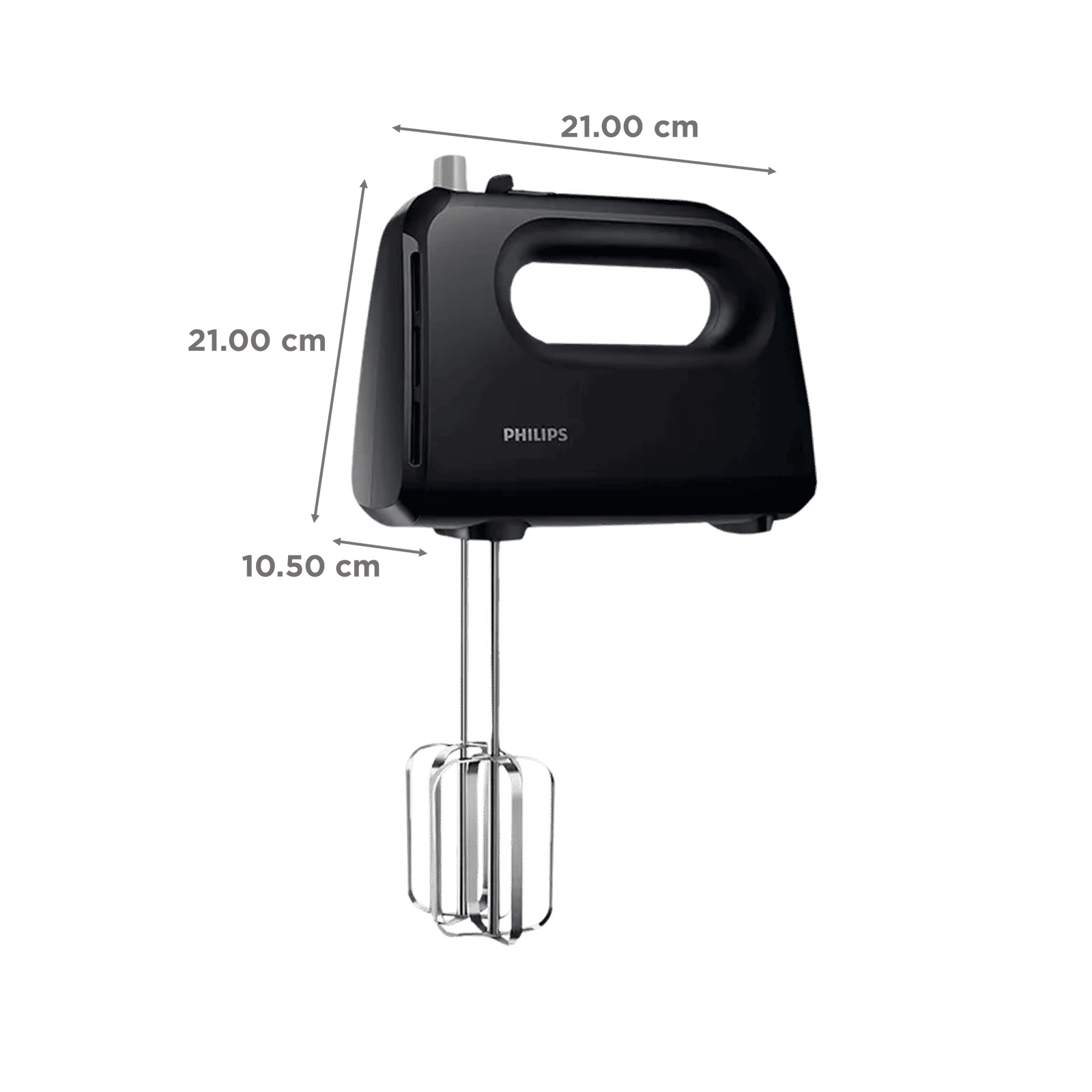 Philips 300 Watt 5 Speed Hand Blender with 2 Attachments (Non-slip Grip, Black) Philips 300 Watt 5 Speed Hand Blender with 2 Attachments (Non-slip Grip, Black)_3