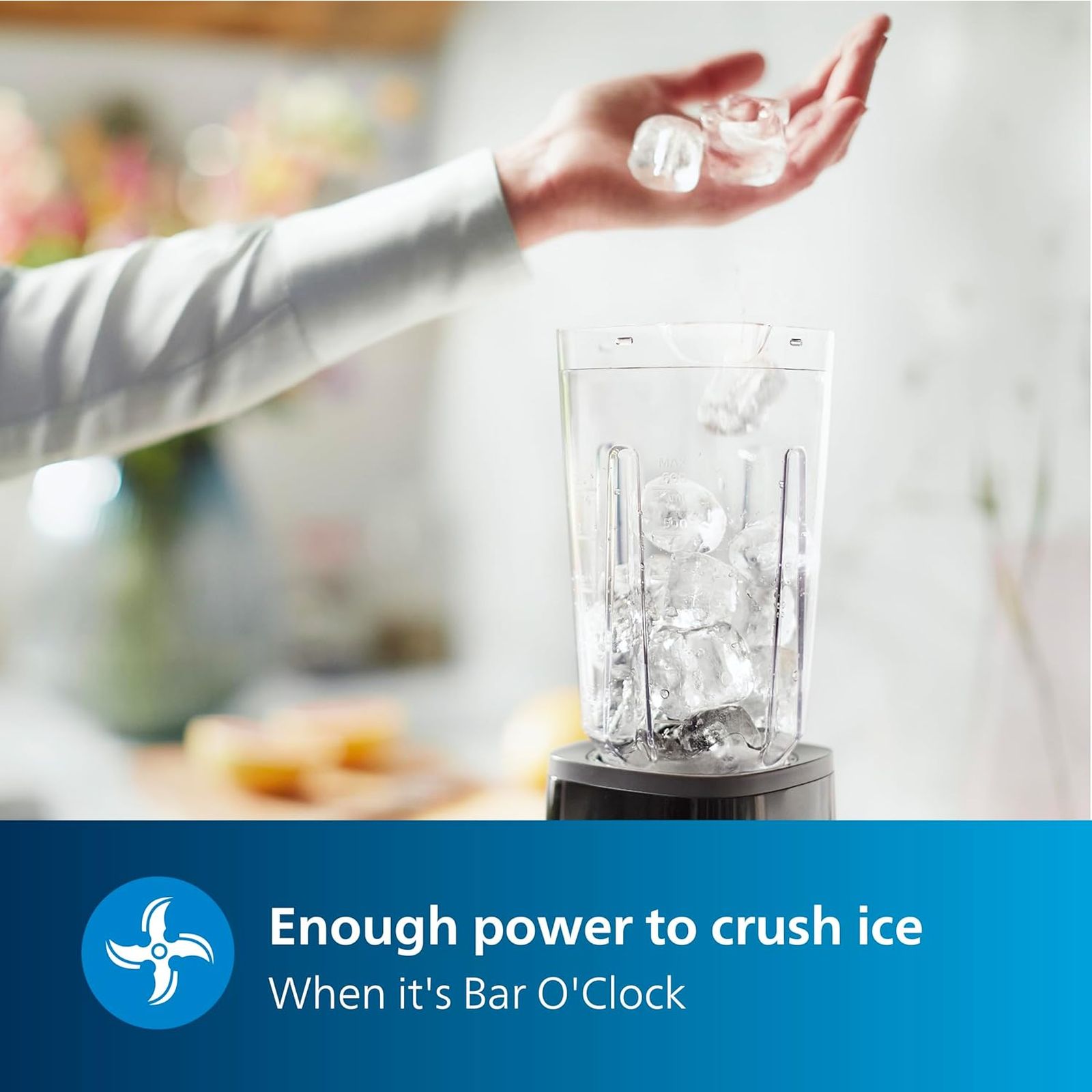 PHILIPS 350 Watt 3 Jars Blender (Heat Resistant Glass Container, Black)_4