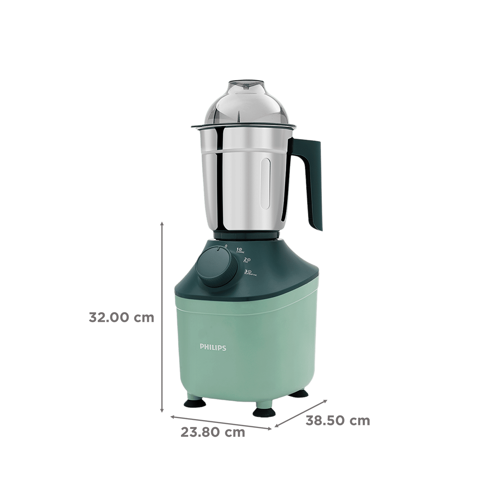 PHILIPS 800 Watt 3 Jars Mixer Grinder (MicroGrind Technology, Green) PHILIPS 800 Watt 3 Jars Mixer Grinder (MicroGrind Technology, Green)_2