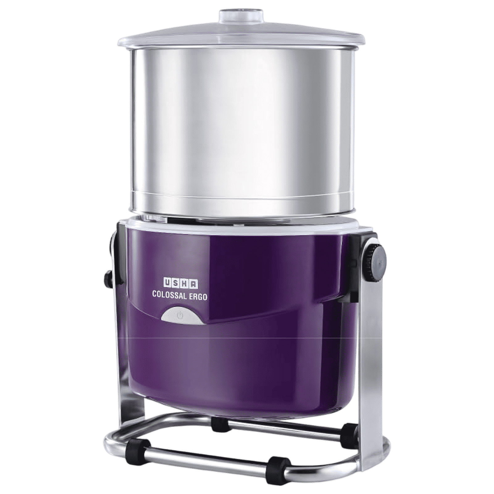 USHA Colossal Ergo 2 Litres 2 Stones Wet Grinder with Coconut Scrapper & Atta Kneader (Stainless Steel Drum, Magenta) USHA Colossal Ergo 2 Litres 2 Stones Wet Grinder with Coconut Scrapper & Atta Kneader (Stainless Steel Drum, Magenta)_1