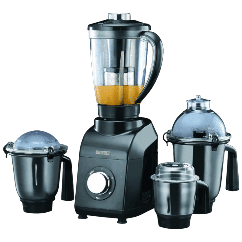 USHA TurboX 1200 Watt 4 Jars Mixer Grinder (3 Speed Setting, Dark Grey)_8