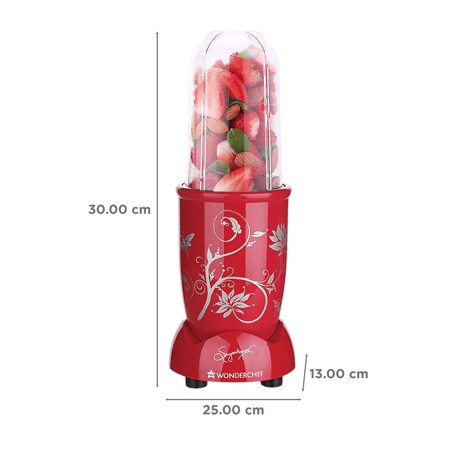 WONDERCHEF Nutri-blend 500 Watt 3 Jars Mixer Grinder Blender (22000 RPM, Powerful Motor, Red) WONDERCHEF Nutri-blend 500 Watt 3 Jars Mixer Grinder Blender (22000 RPM, Powerful Motor, Red)_2