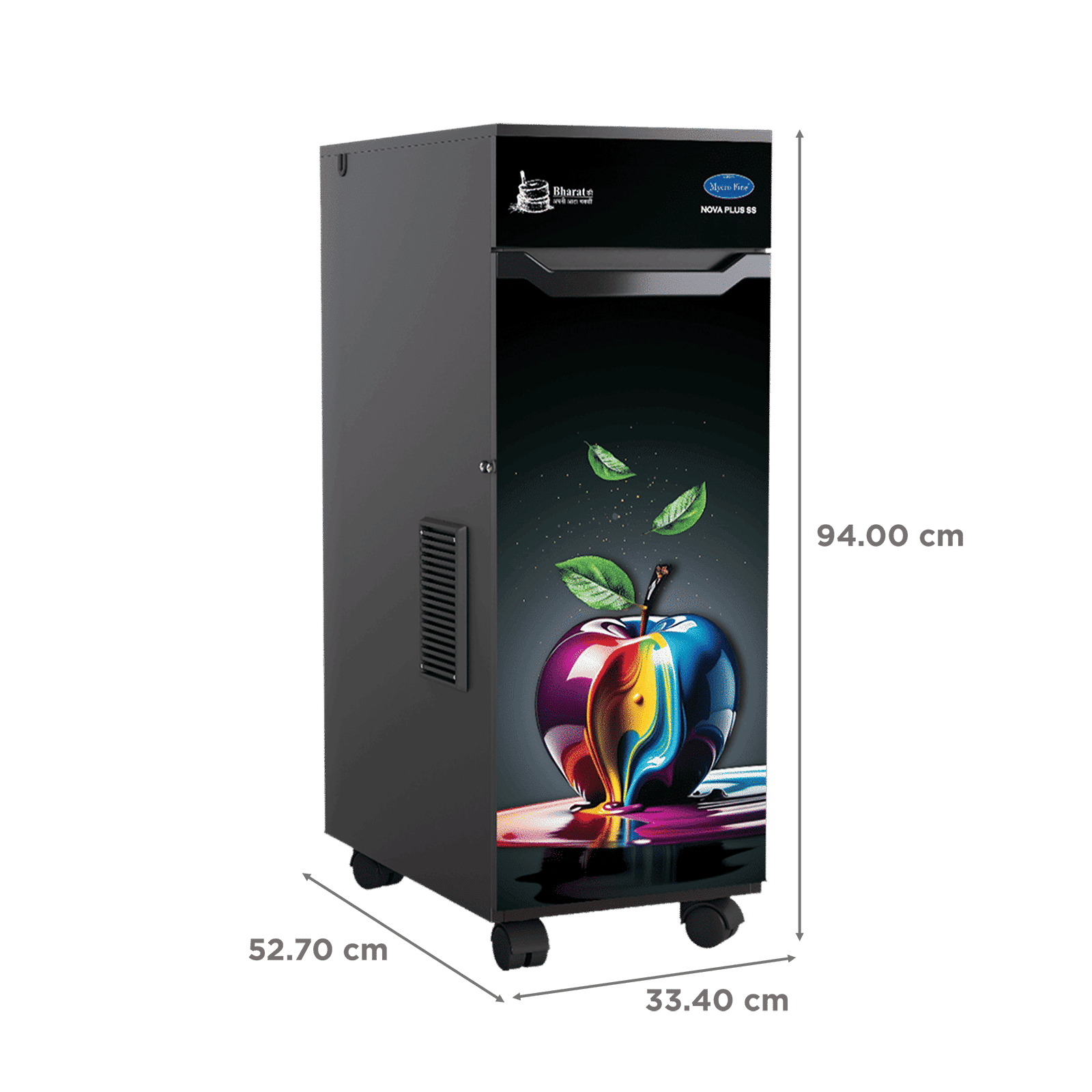 Mycro Fine NOVA Series 750 Watts 6.5 Kg Flour Mill Machine (Aircooled Filter, NOVAPLUS SS Fantacy Apple, Black)_2