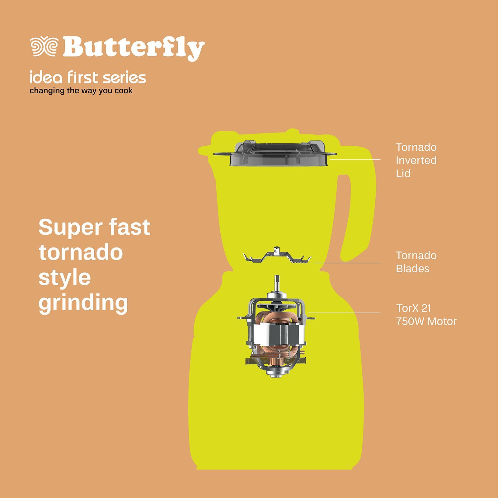 Butterfly ZieraChrome 750 Watt 5 Jars Juicer Mixer Grinder (21000 RPM, Black)_3