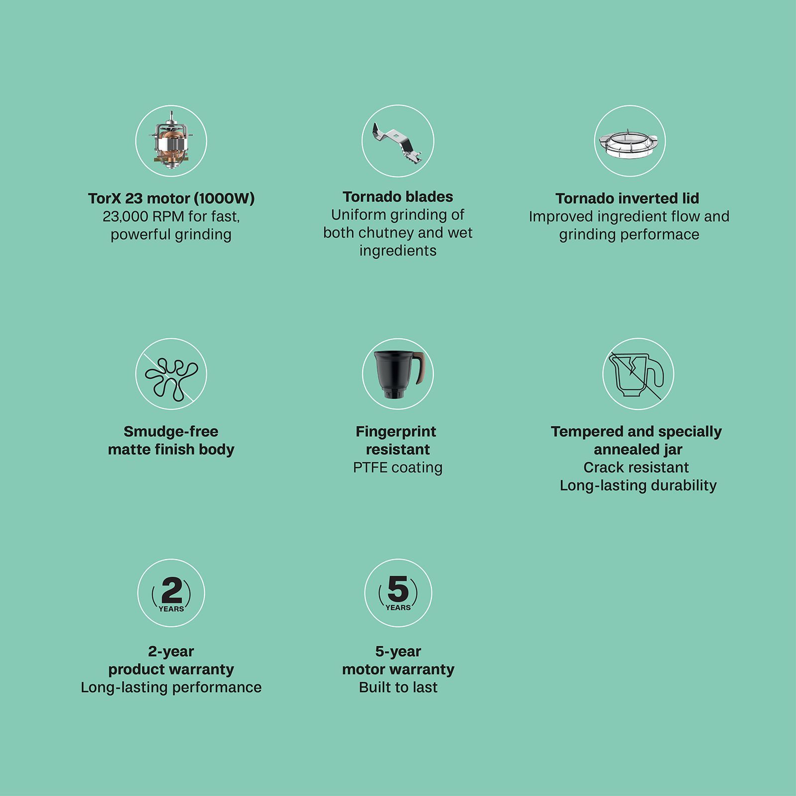 Butterfly ZieraBlack 1000 Watt 4 Jars Mixer Grinder (23000 RPM, Black)_6