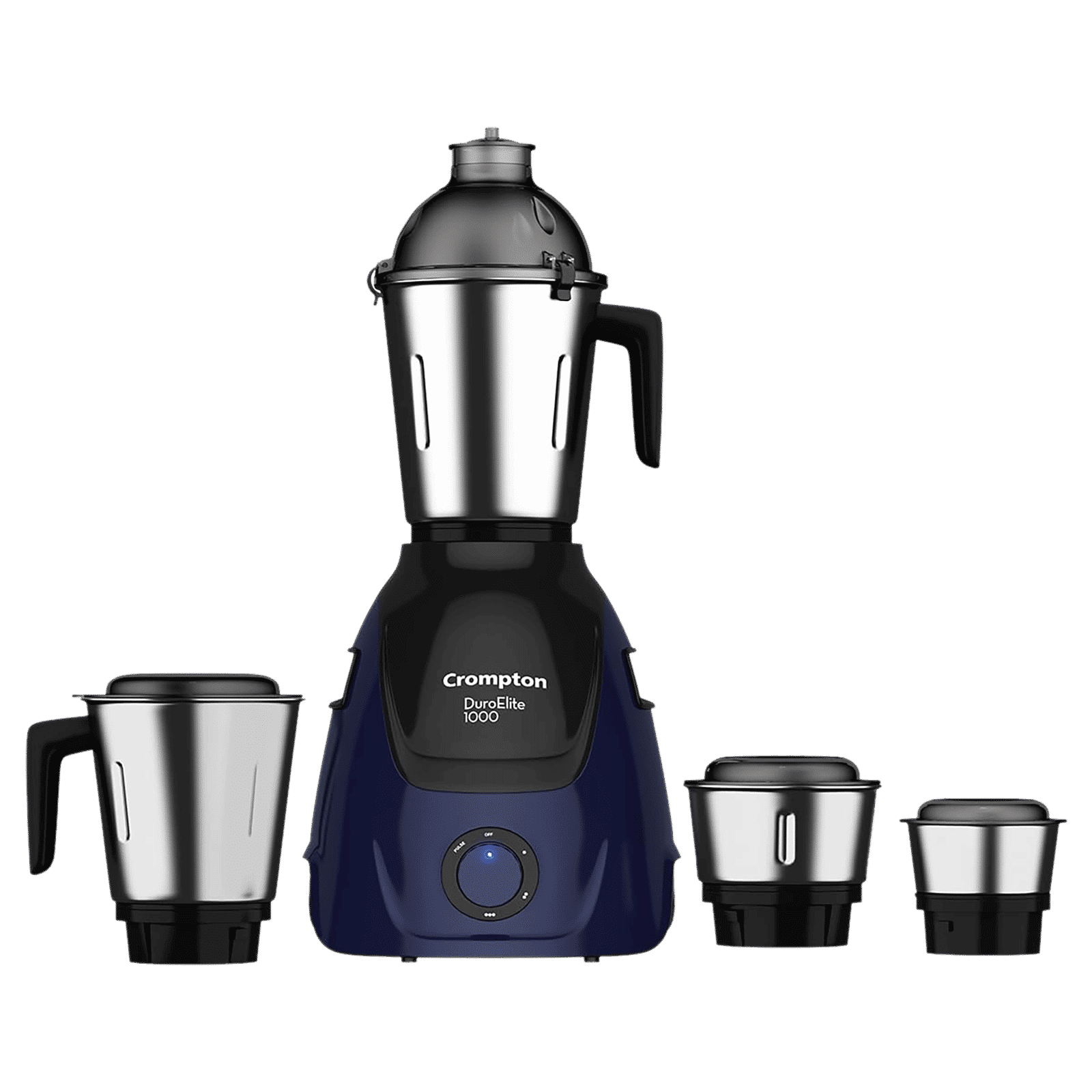 Crompton Duro Elite 1000 Watt 4 Jars Mixer Grinder (Motor Vent X Technology, Black & Blue)_1