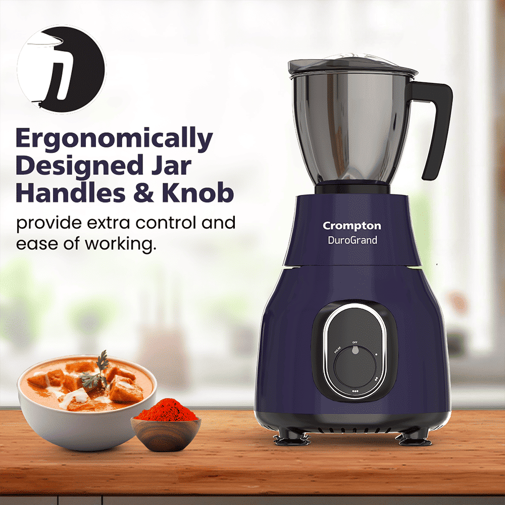 Crompton DuroGrand 750 Watt 5 Jars Mixer Grinder (Motor Vent X Technology, Black & Purple) Crompton DuroGrand 750 Watt 5 Jars Mixer Grinder (Motor Vent X Technology, Black & Purple)_4