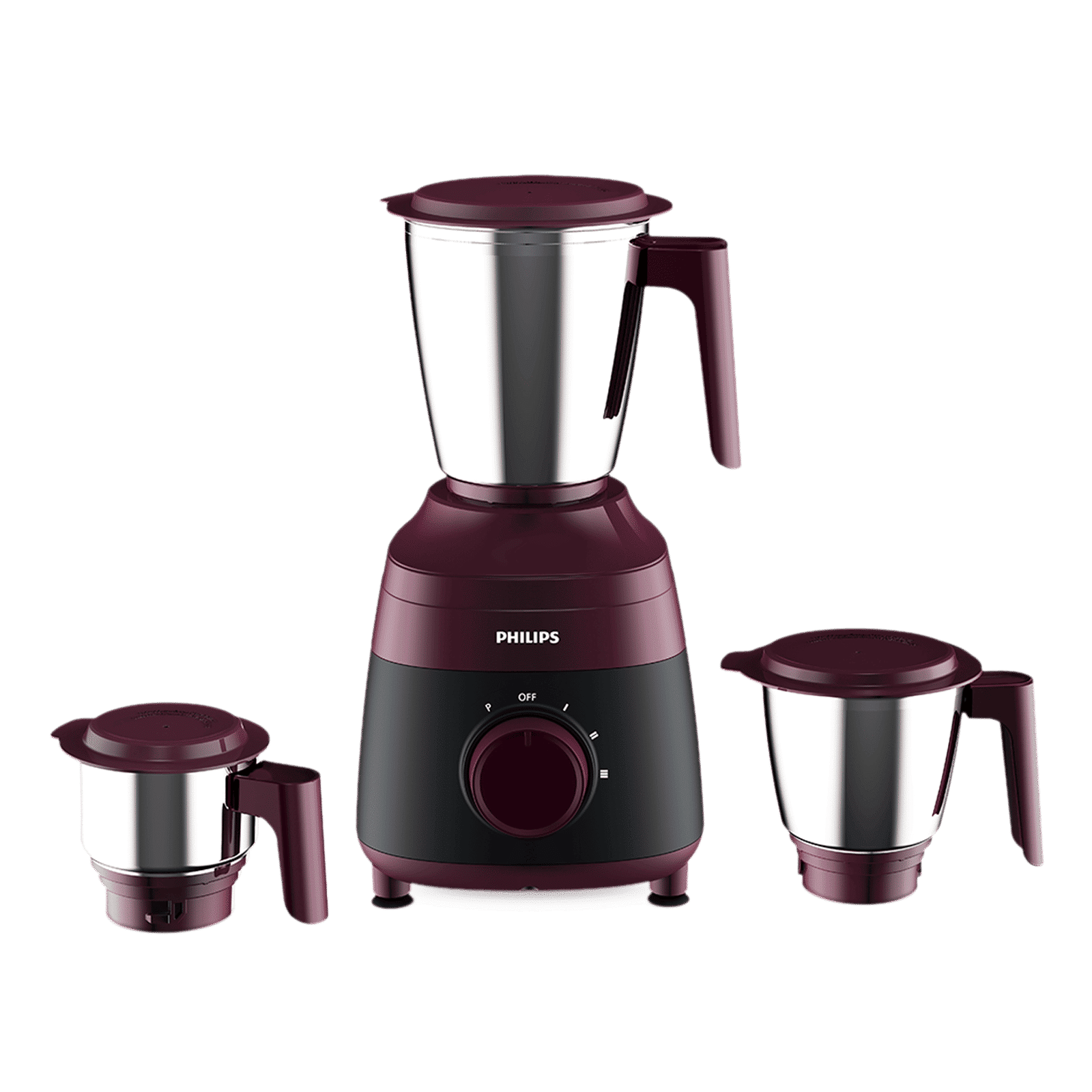 PHILIPS HL1000/00 500 Watt 3 Jars Mixer Grinder (22000 RPM, Opti-Grind Motor Technology, Red)_1