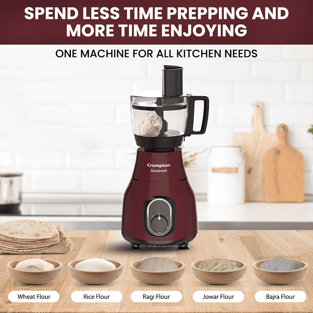 Crompton Duro Grand Plus 750 Watt Food Processors with 8 Blades (Red) Crompton Duro Grand Plus 750 Watt Food Processors with 8 Blades (Red)_6