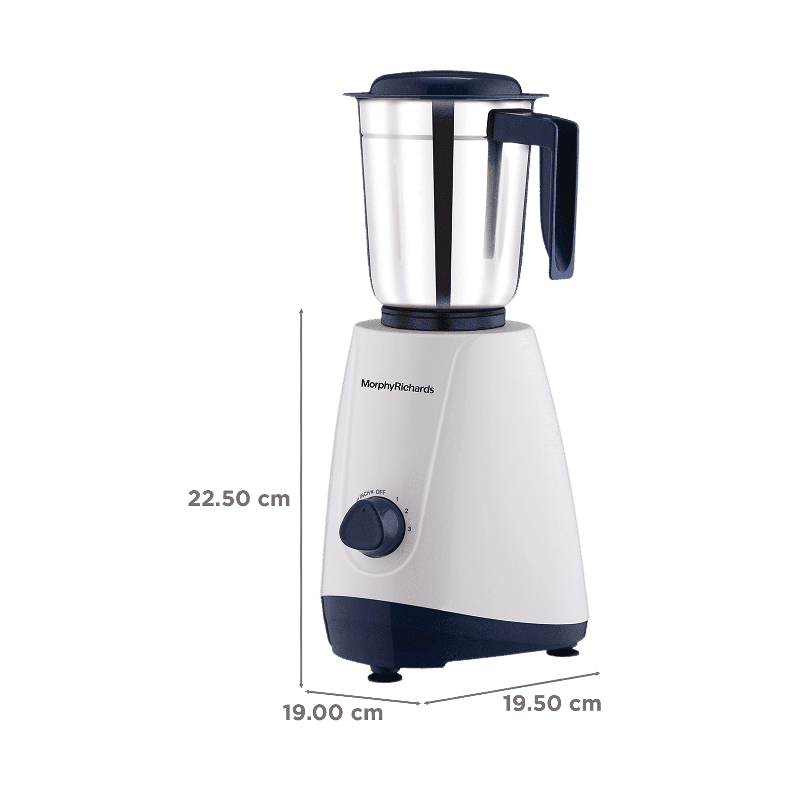 morphy richards Tresta 500 Watt 3 Jars Mixer Grinder (18000 RPM, Overload Protection, White)_2