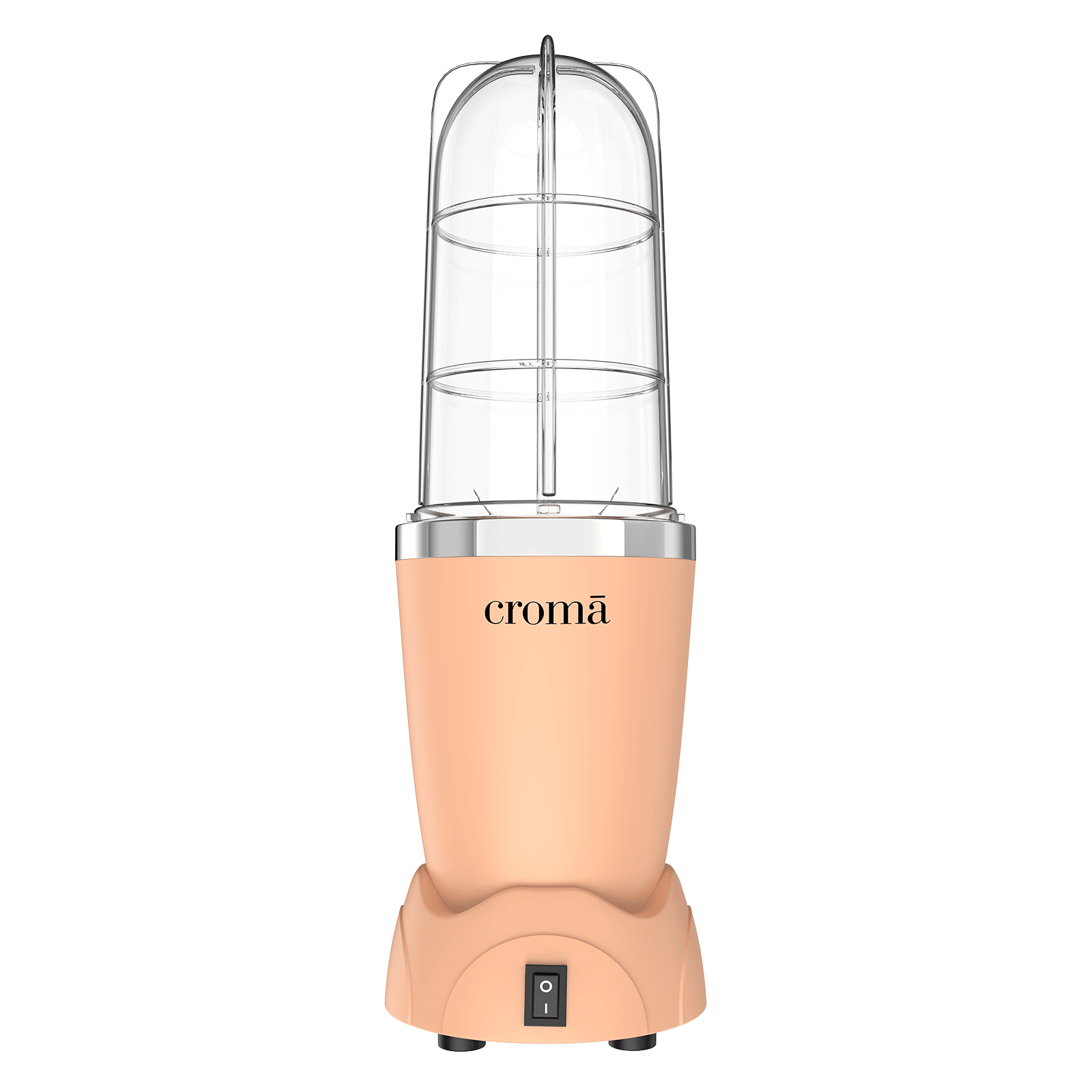 Croma AK5706 Nutri 450 Watt 3 Jars Mixer Grinder Blender (19000 RPM, One Touch Operation, Peach)_6