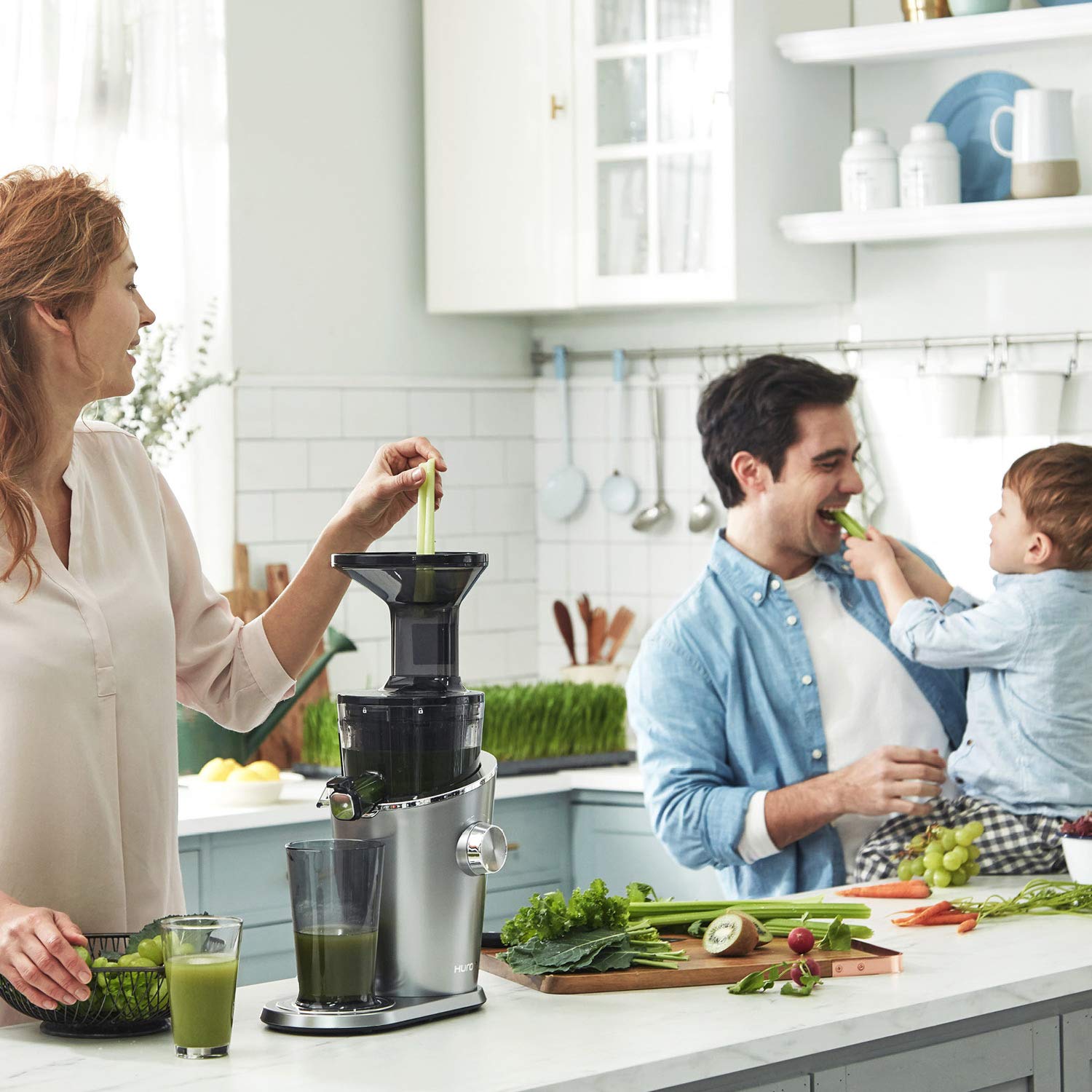 Hurom Easy Series 150 Watt Cold Press Juicer (43 RPM, Quiet Operation, Titanium Grey)_15