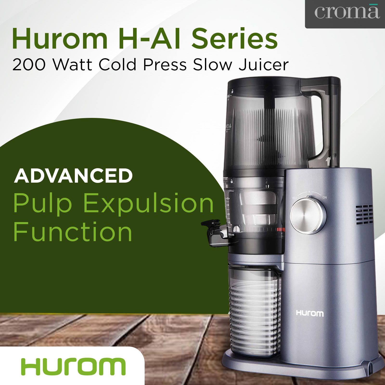 Hurom H-AI Series 200 Watt Cold Press Slow Juicer (60 RPM, Latest Squeezing Technology, Midnight Blue)_14