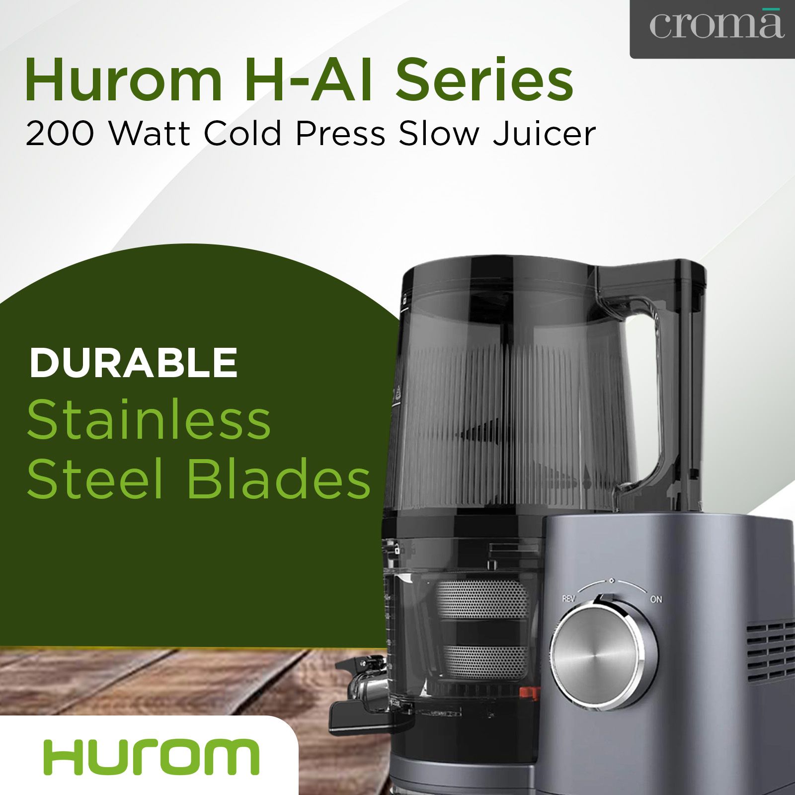 Hurom H-AI Series 200 Watt Cold Press Slow Juicer (60 RPM, Latest Squeezing Technology, Midnight Blue)_17