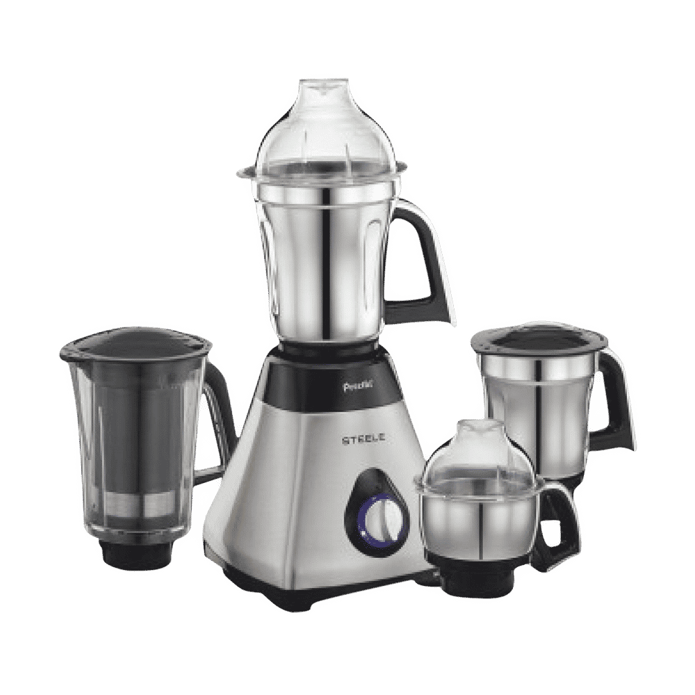 Preethi Steele Supreme 750 Watt 4 Jars Mixer Grinder (18000 RPM, Turbo Vent Technology, Grey)_5