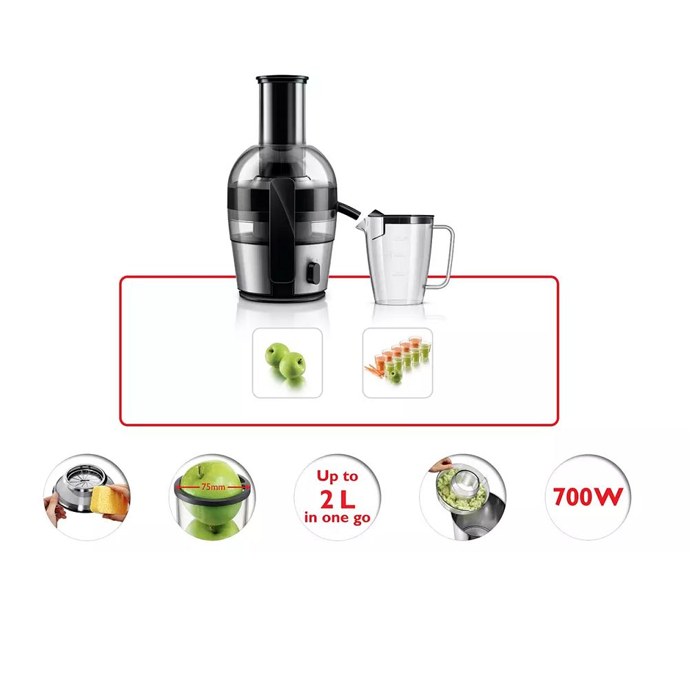PHILIPS Viva Collection 800 Watt 1 Jar Centrifugal Force Juicer (QuickClean Technology, Aluminium) PHILIPS Viva Collection 800 Watt 1 Jar Centrifugal Force Juicer (QuickClean Technology, Aluminium)_11
