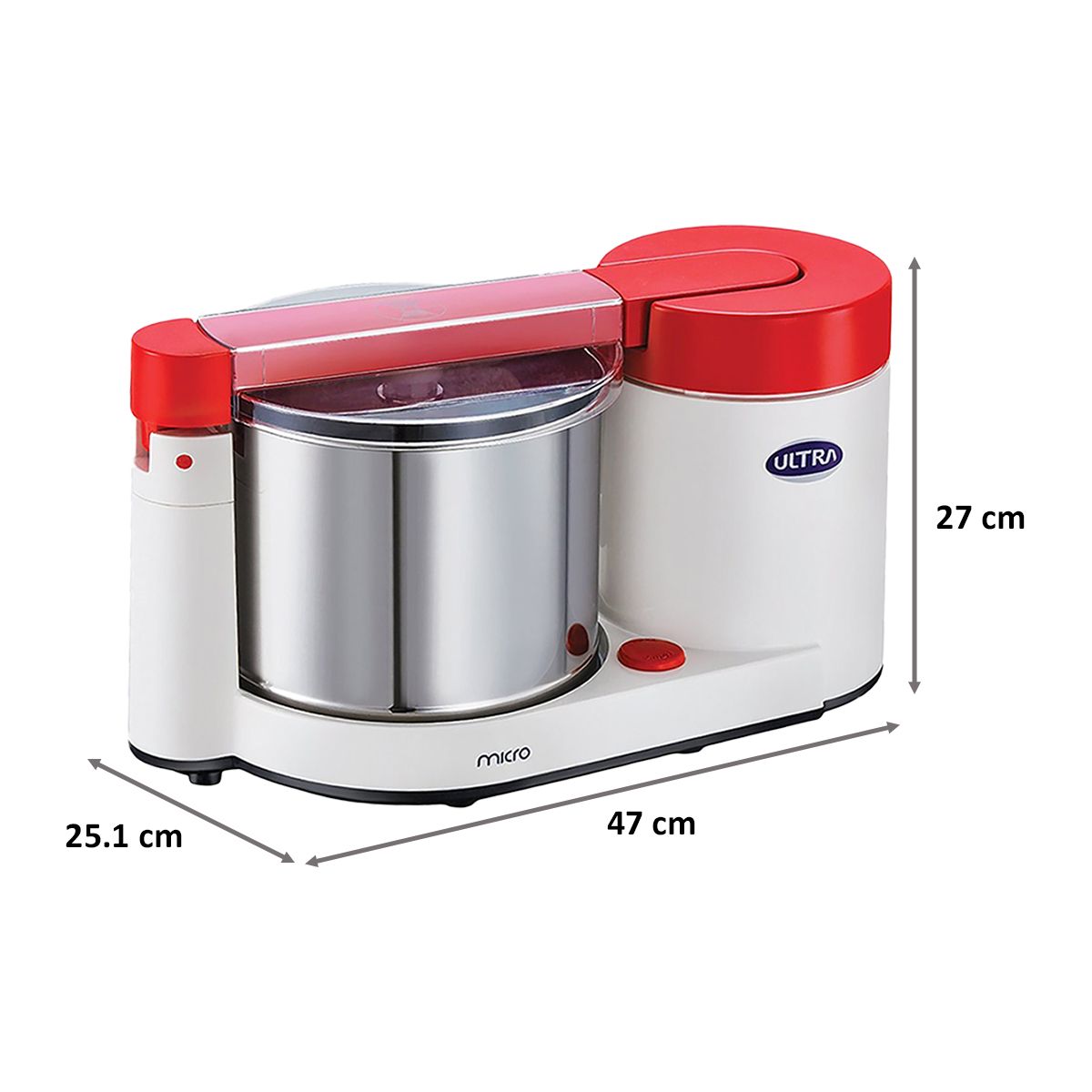 Elgi Ultra Micro 85 Watts 1.75 Litres 2 Stones Wet Grinder (Automatic, White)_2