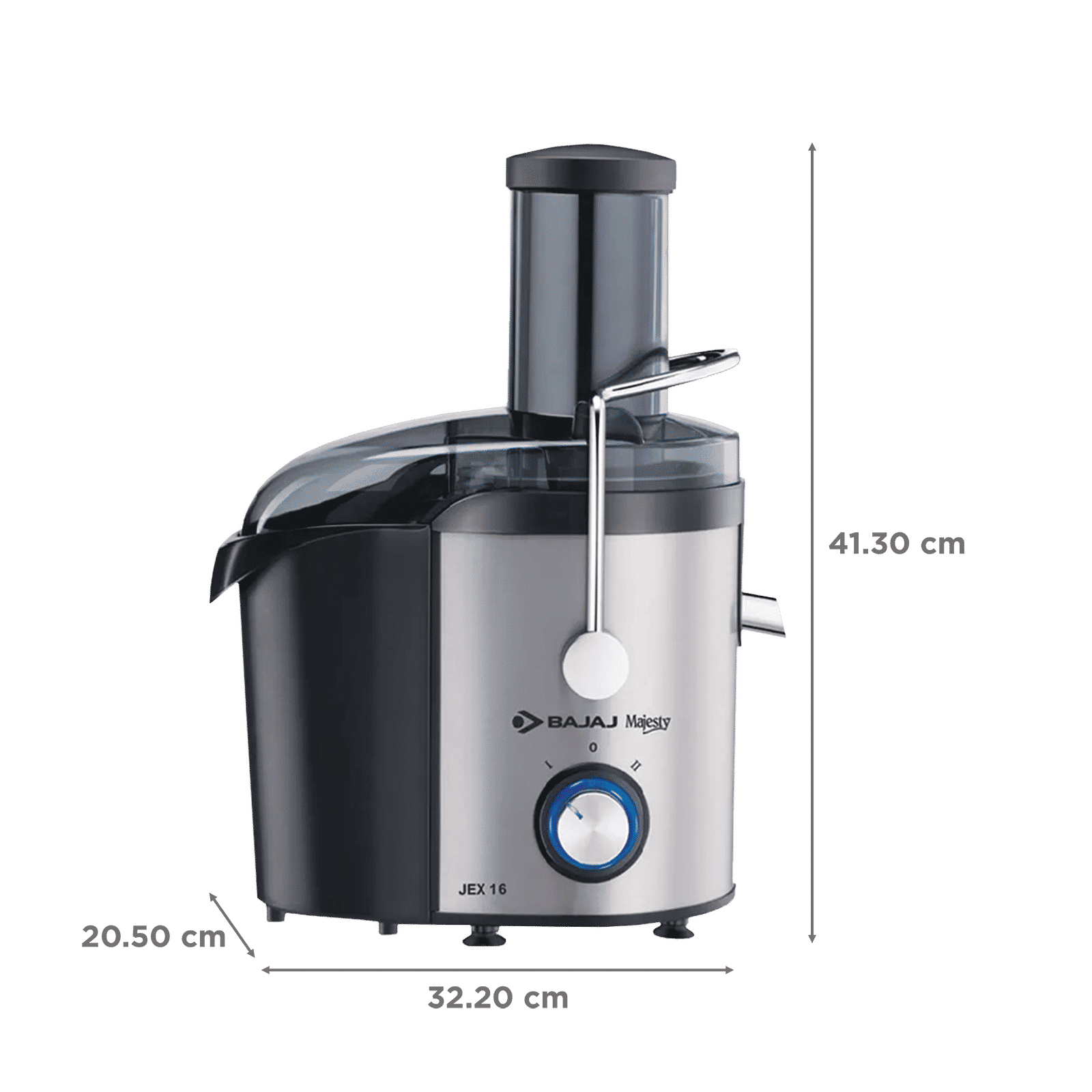 BAJAJ Majesty JEX 16 800 Watt 1 Jar Juicer (Elegant Backlit LED Control Panel, Black)_3