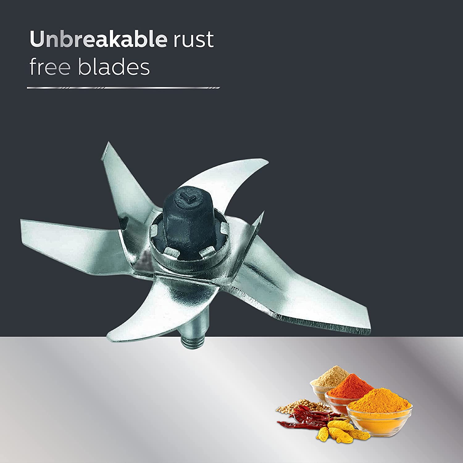 PHILIPS Viva Collection 750 Watt 4 Jars Mixer Grinder (19500 RPM, Auto Cut Off Protection, White/Blue)_7