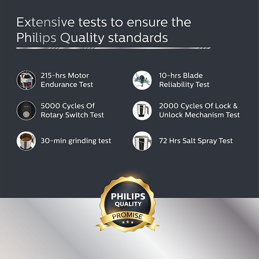 PHILIPS Daily Collection 750 Watt 3 Jars Mixer Grinder (Turbo Motor, Black) PHILIPS Daily Collection 750 Watt 3 Jars Mixer Grinder (Turbo Motor, Black)_12