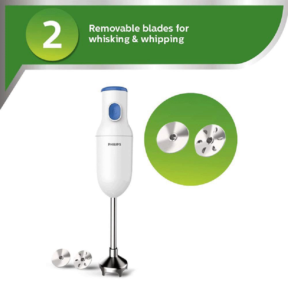 PHILIPS Daily Collection 250 Watt Hand Blender with 2 Attachments (Safety Carry Lock, Blue & White) PHILIPS Daily Collection 250 Watt Hand Blender with 2 Attachments (Safety Carry Lock, Blue & White)_14