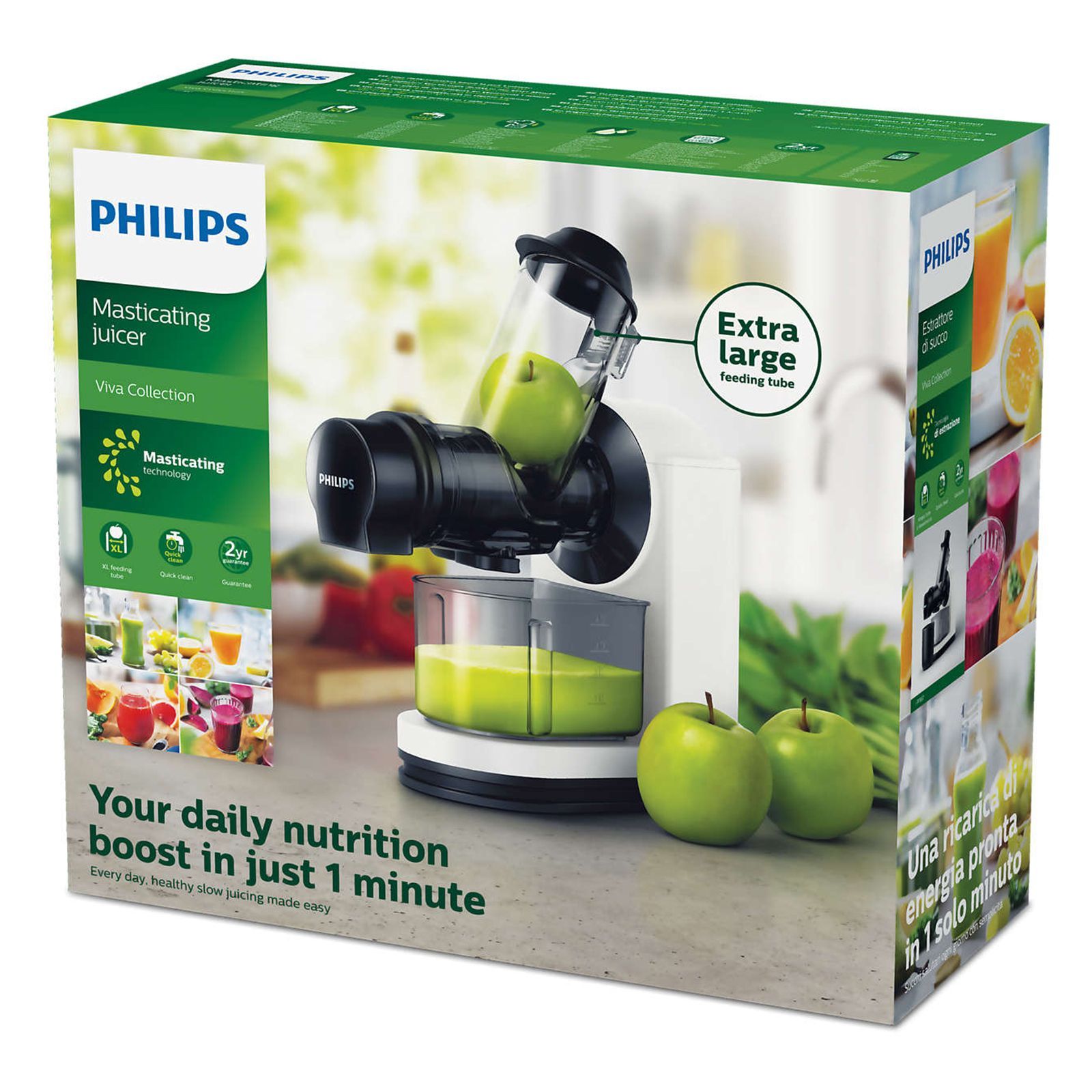 PHILIPS Viva Collection 150 Watt 1 Jar Masticating Juicer (100 RPM, QuickClean Technology, Black/White)_11
