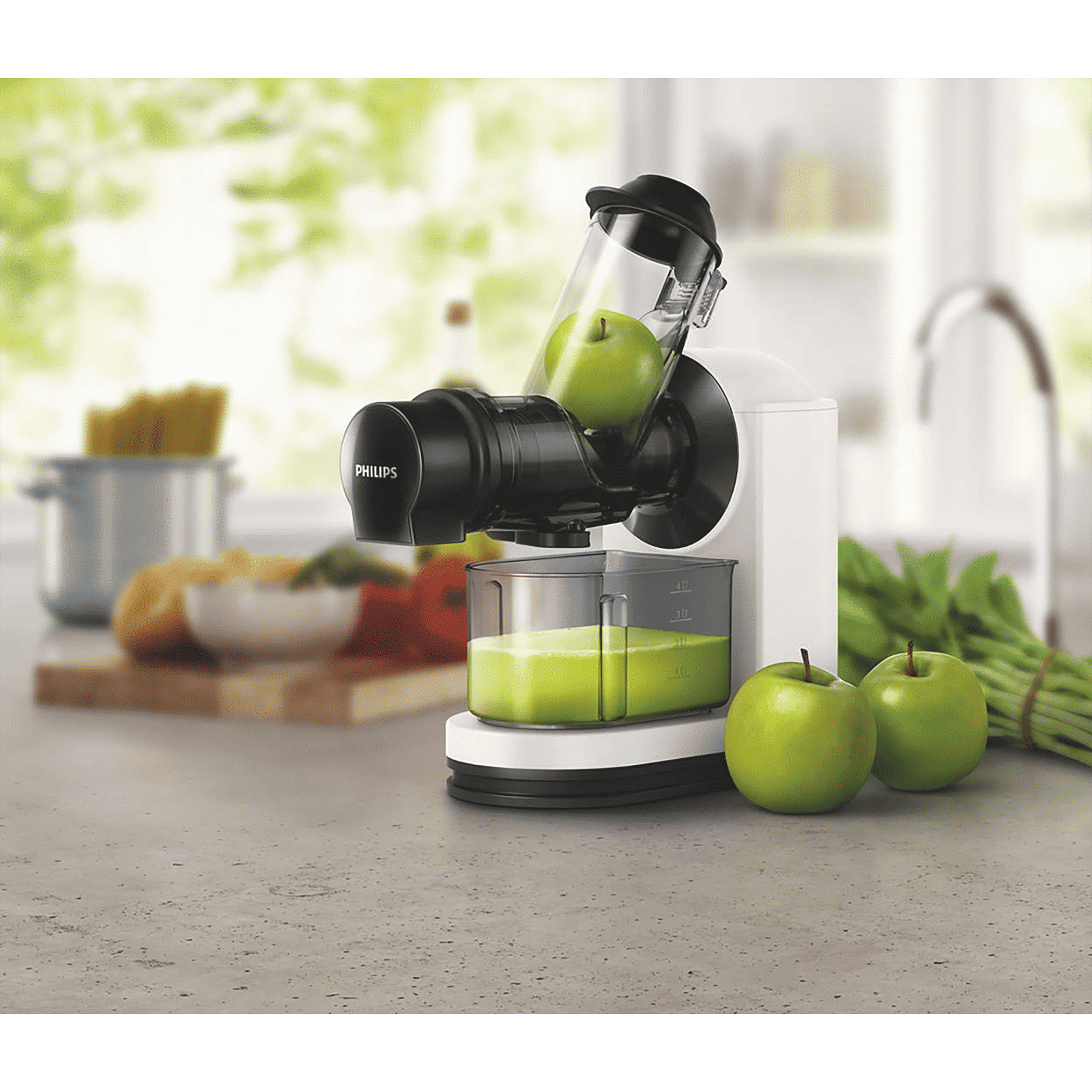 PHILIPS Viva Collection 150 Watt 1 Jar Masticating Juicer (100 RPM, QuickClean Technology, Black/White)_8