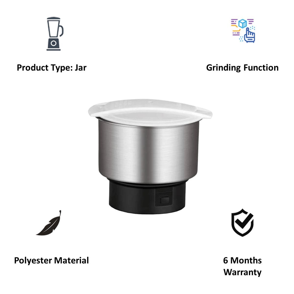 PHILIPS Assembly Chutney Jar (HL1606, Silver)_3