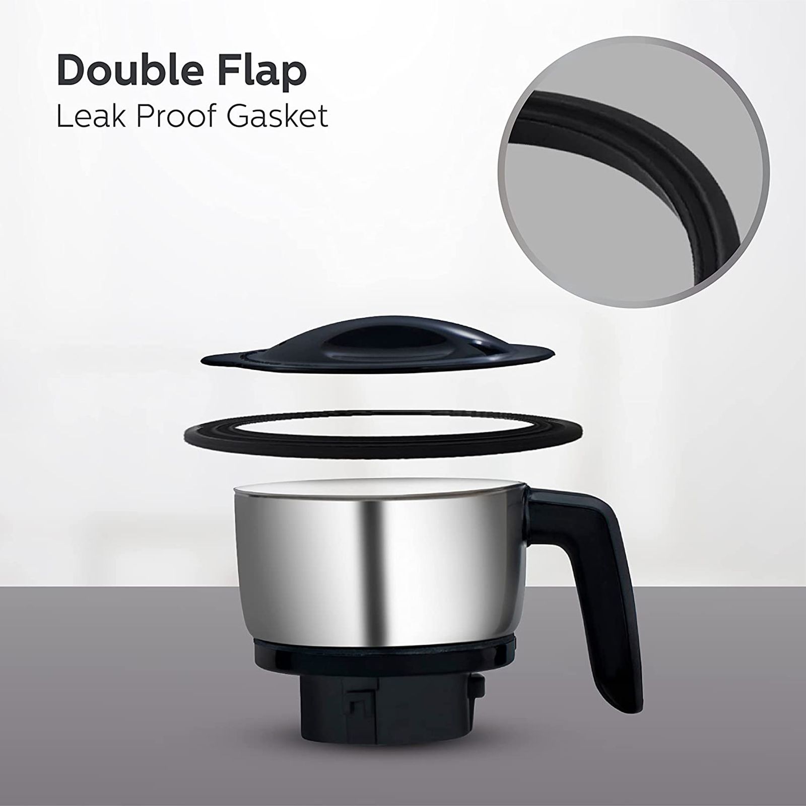 PHILIPS Avance Collection 750 Watt 4 Jars Mixer Grinder (20000 RPM, Gear Drive Technology, Black)_12