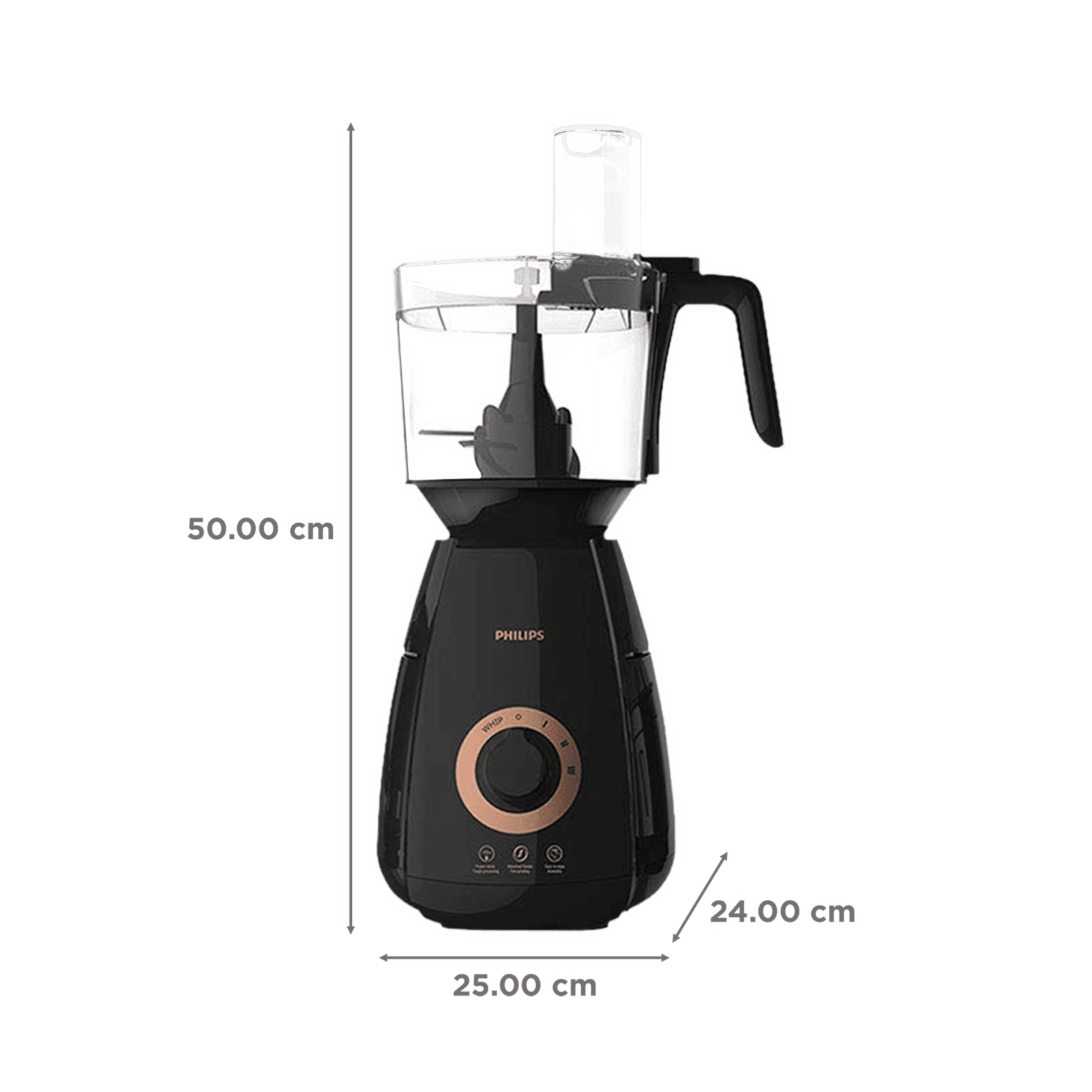 PHILIPS Avance Collection 750 Watt 4 Jars Mixer Grinder (20000 RPM, Gear Drive Technology, Black)_3